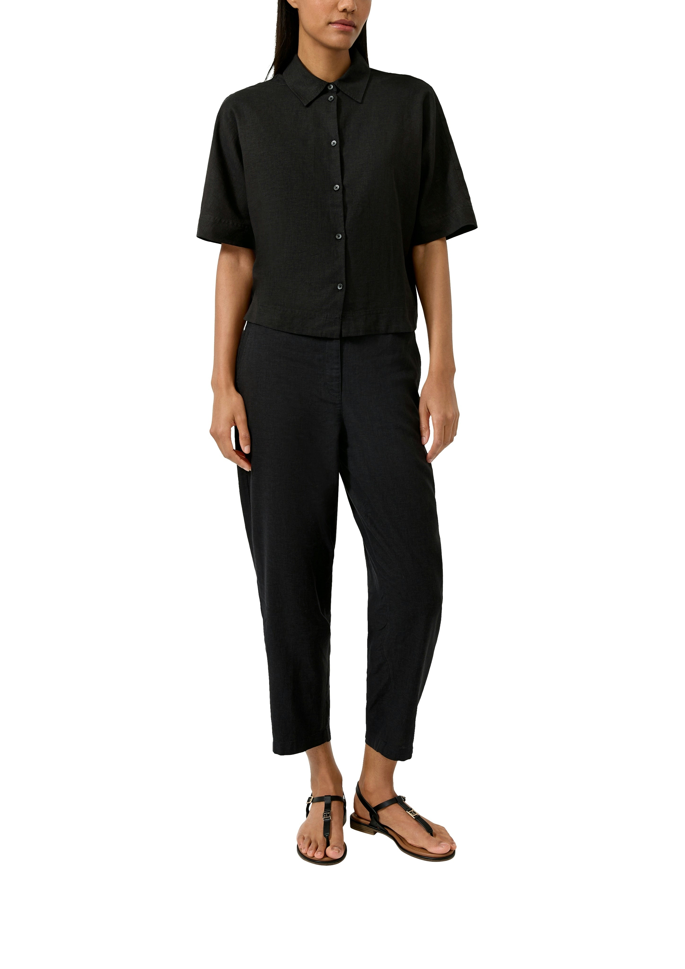 S. Oliver red Damen Blusen Grey/Black