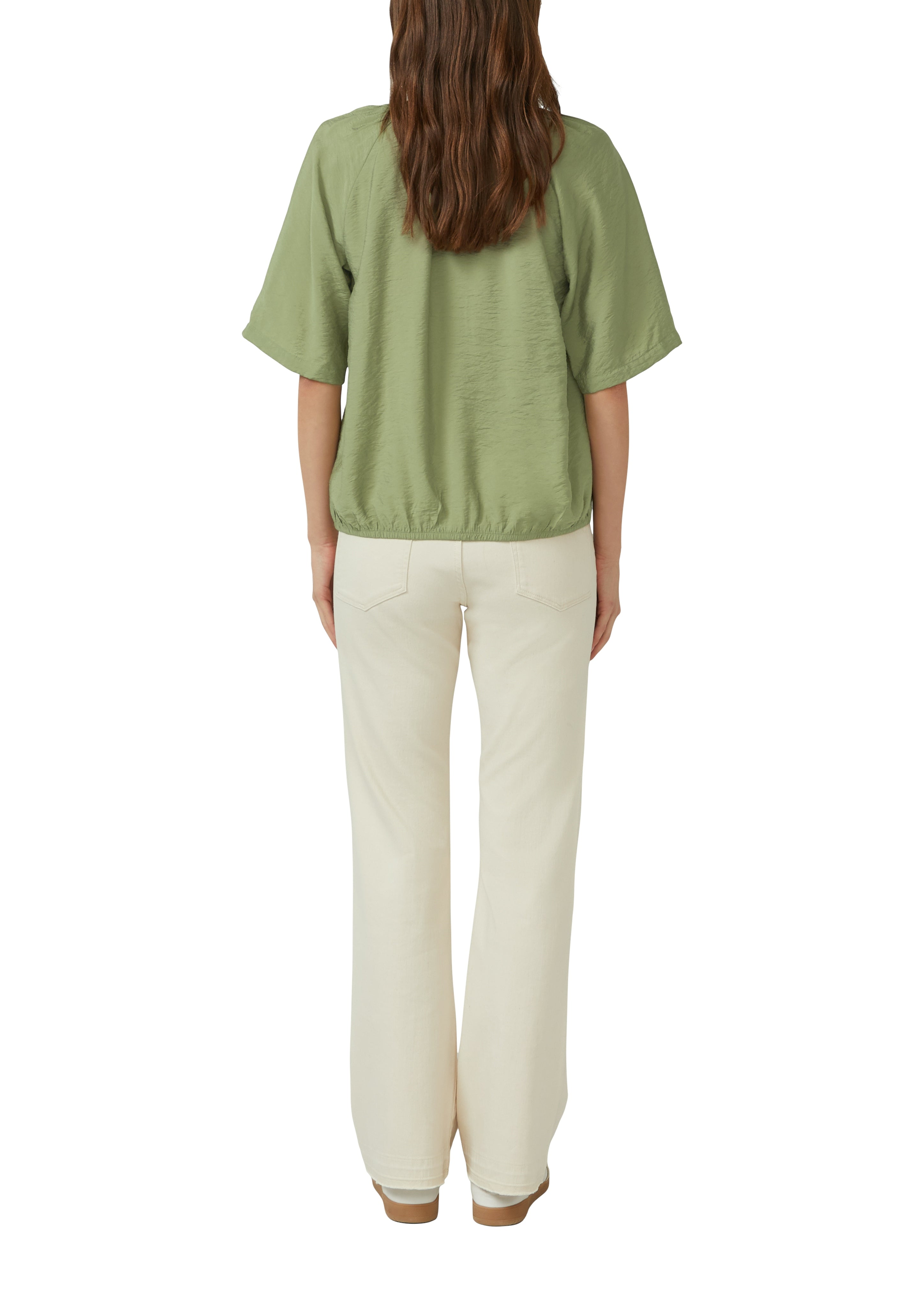 S. Oliver red Damen Blusen kurz Green