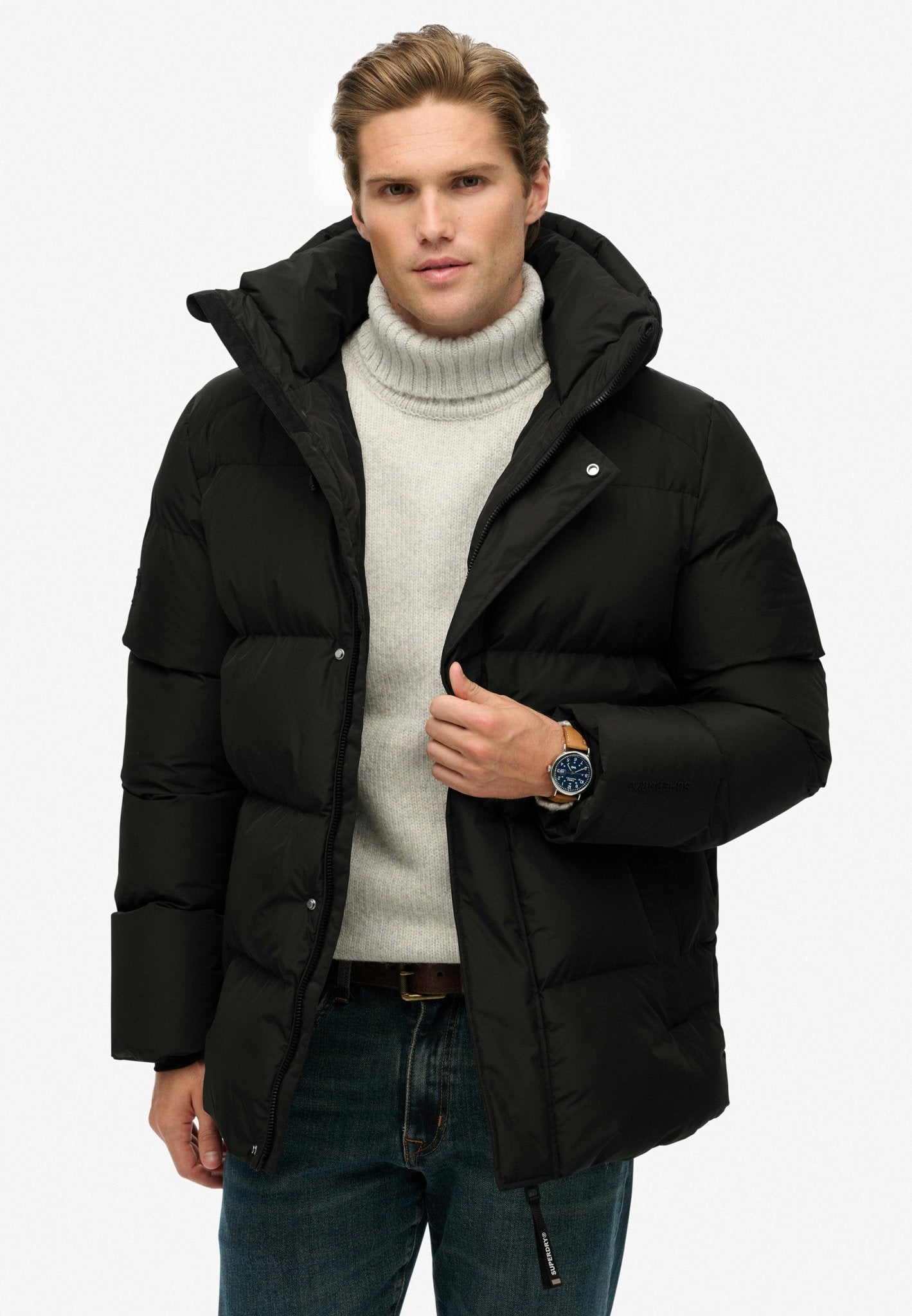Superdry Men Herren Jacken A Black