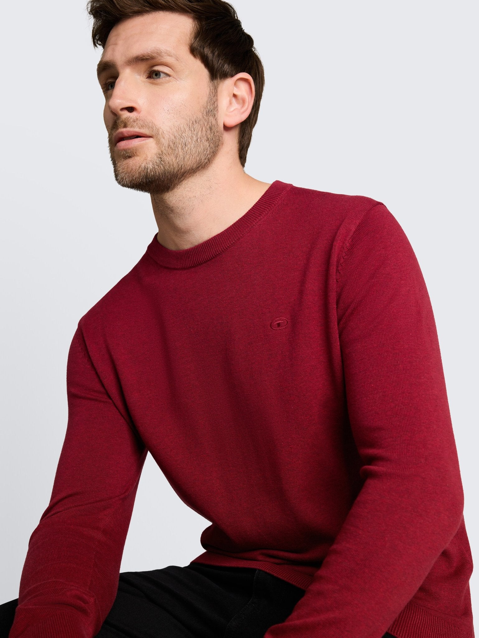 Tom Tailor Herren Pullover Carlet Red Mela