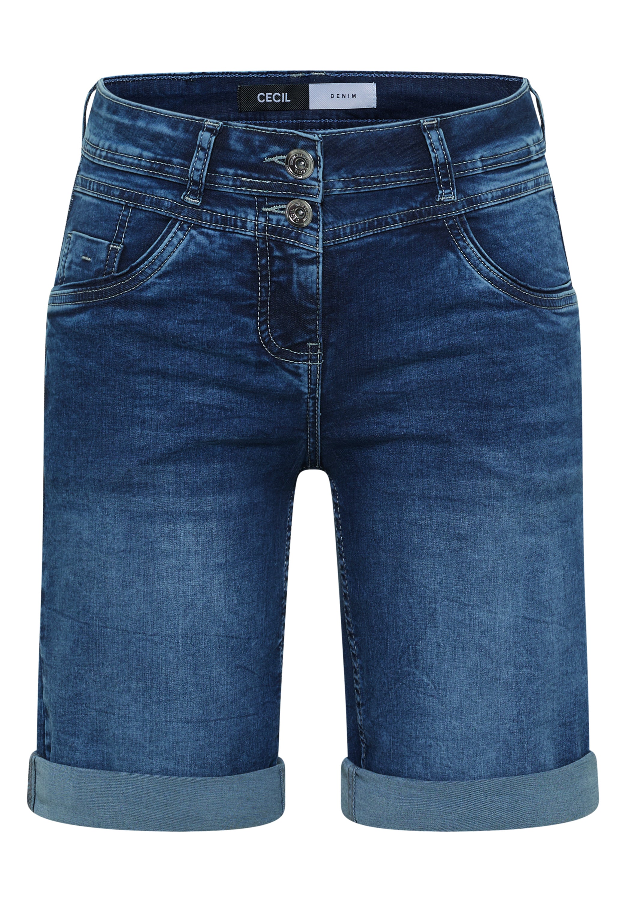Cecil Damen Hosen  Mid Blue