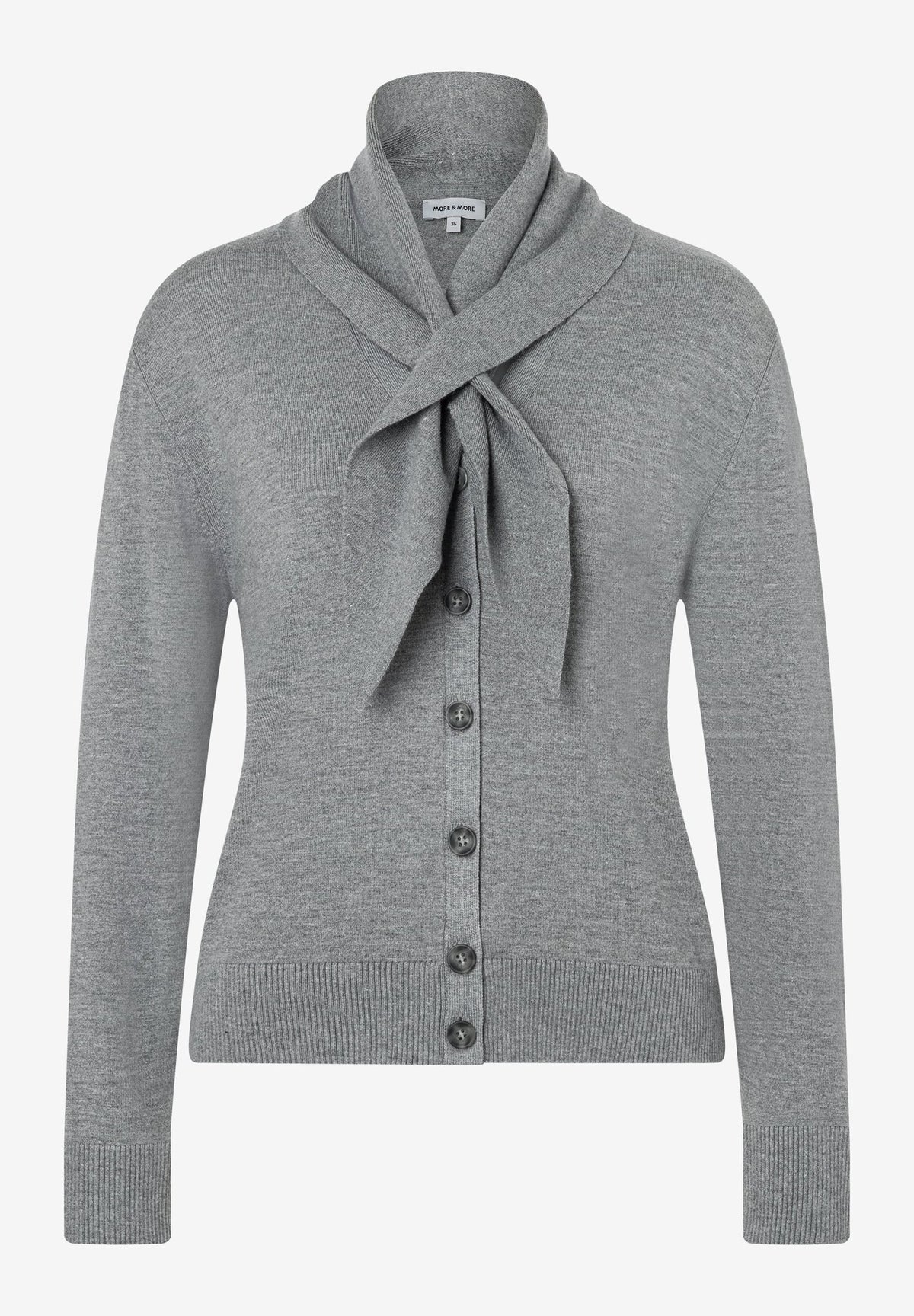 More & More Damen Strickjacken  Warm Grey