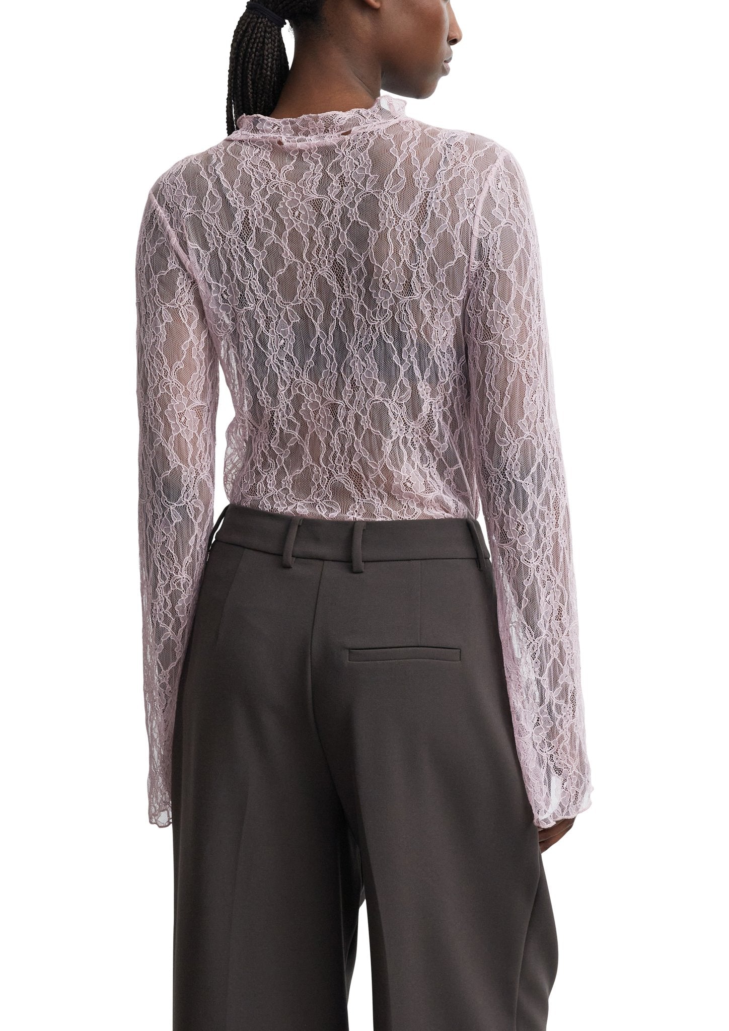 Comma Damen T-Shirts  Lilac/Pink