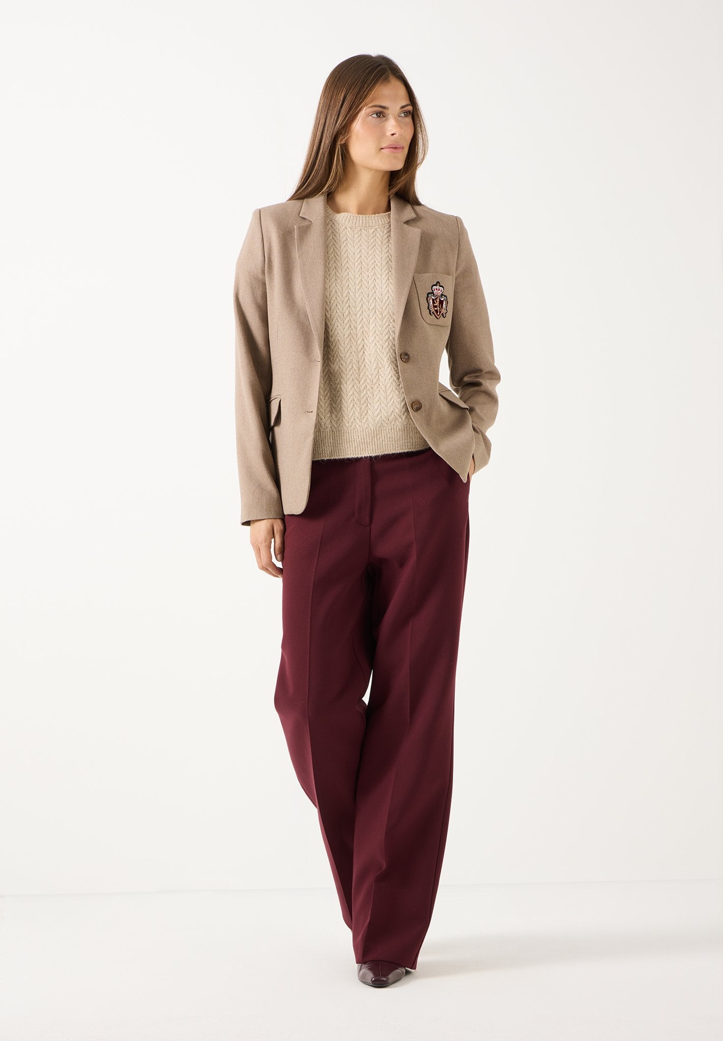 More & More Damen Hosen Pomegranat