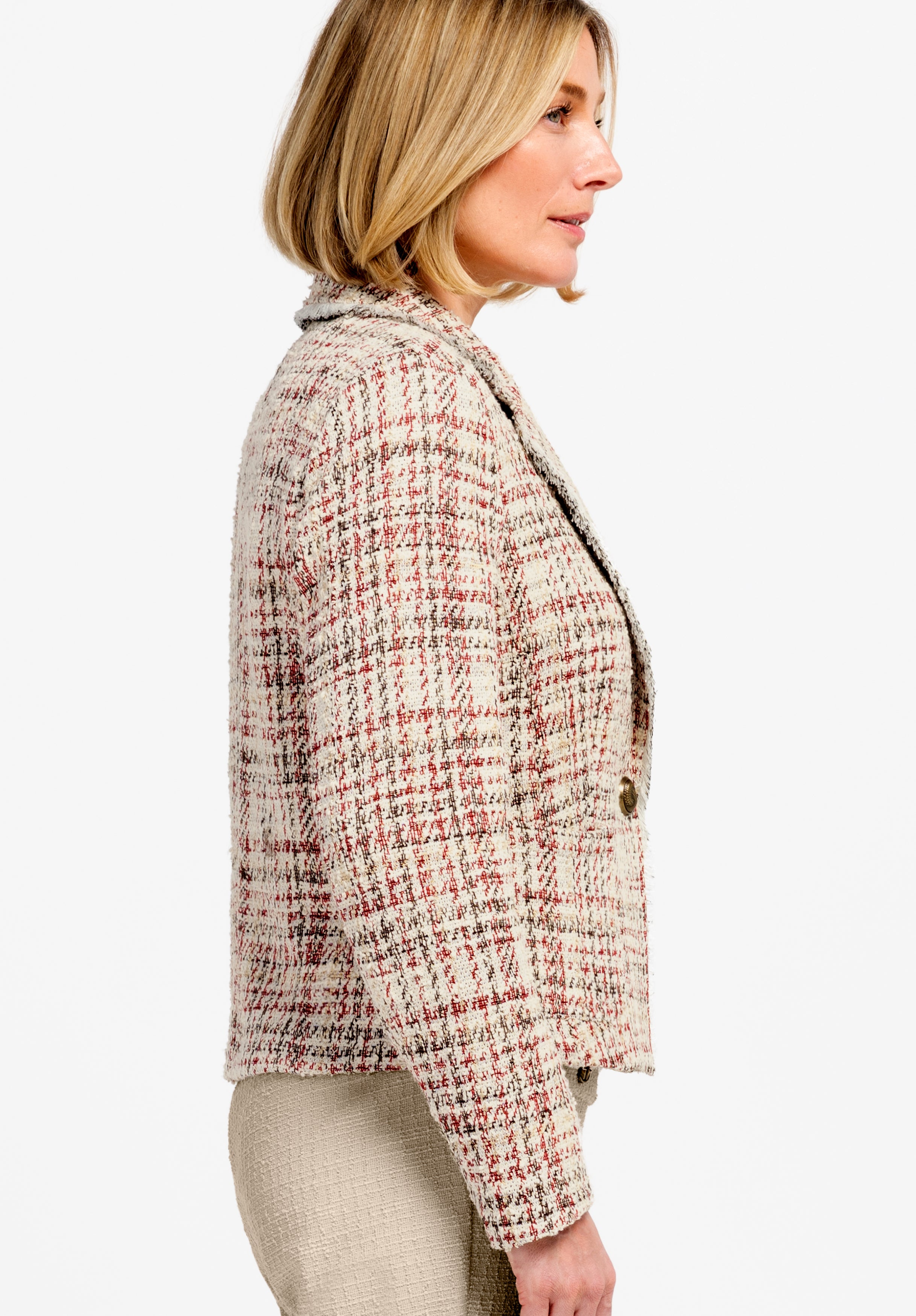 Bianca Damen Blazer Red Mix