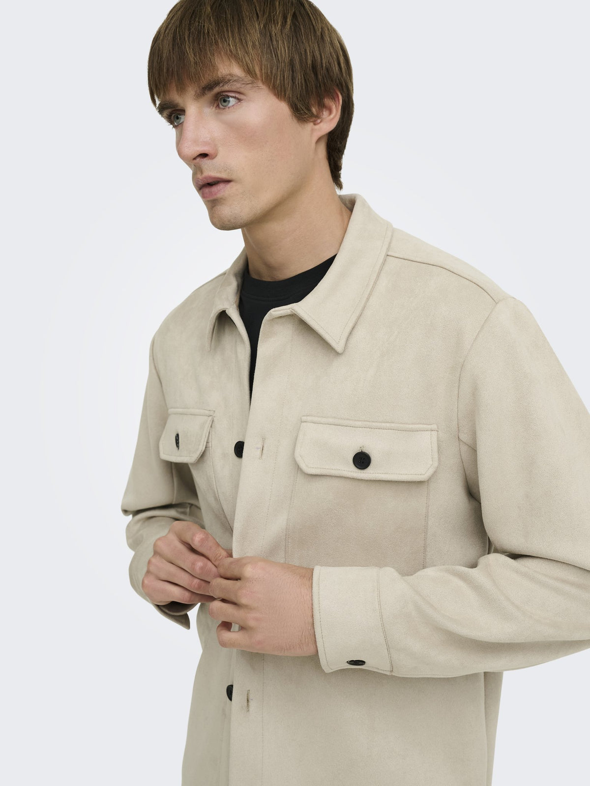 Only & Sons Herren Hemden lang Silver Lining