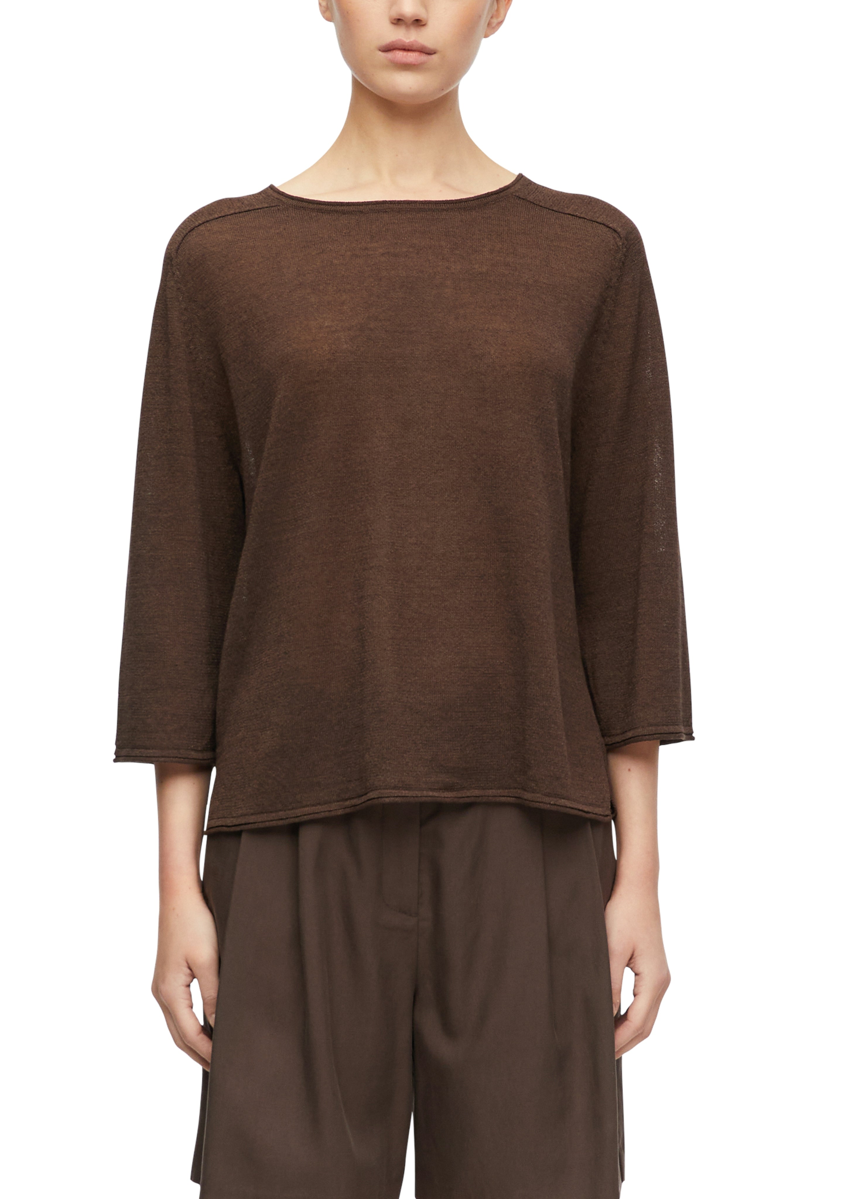 Comma Damen Pullover Brown