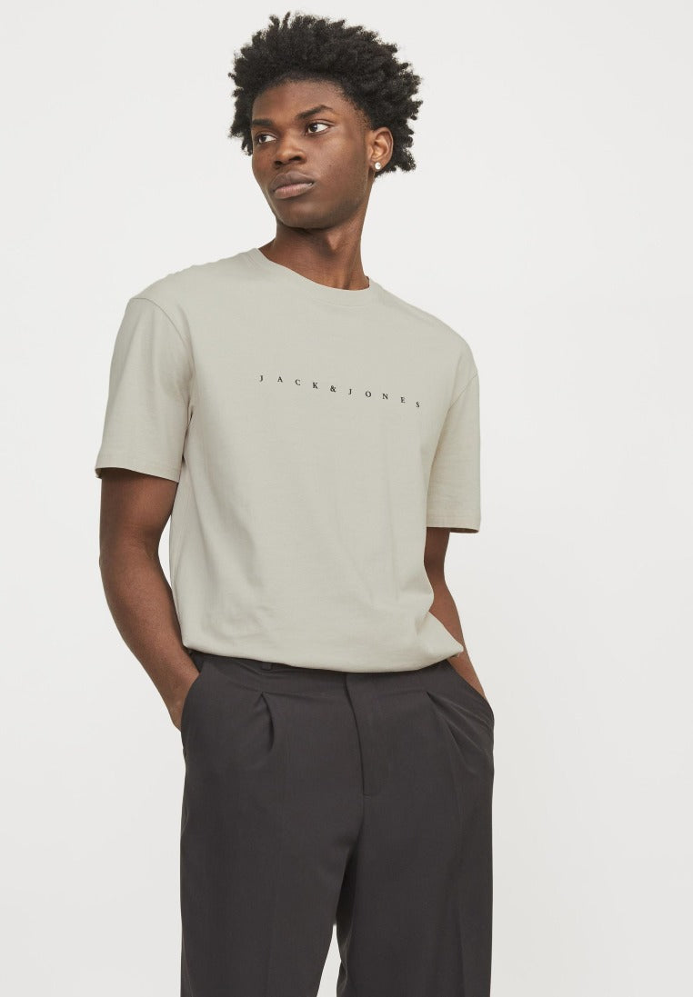 Jack & Jones Herren T-Shirts kurz Moonbeam/Moonbe