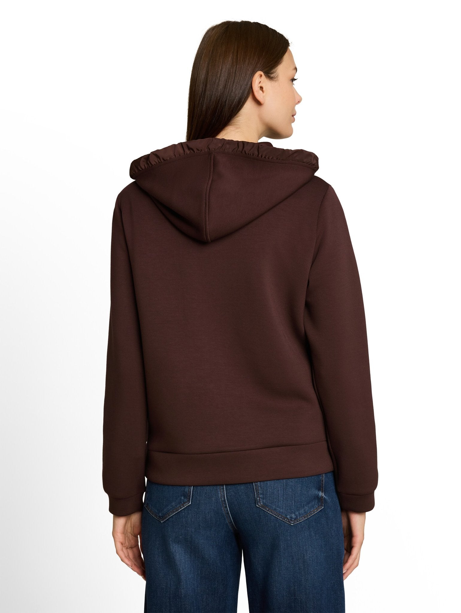 Tom Tailor Damen Sweatjacken Java Dark Brown