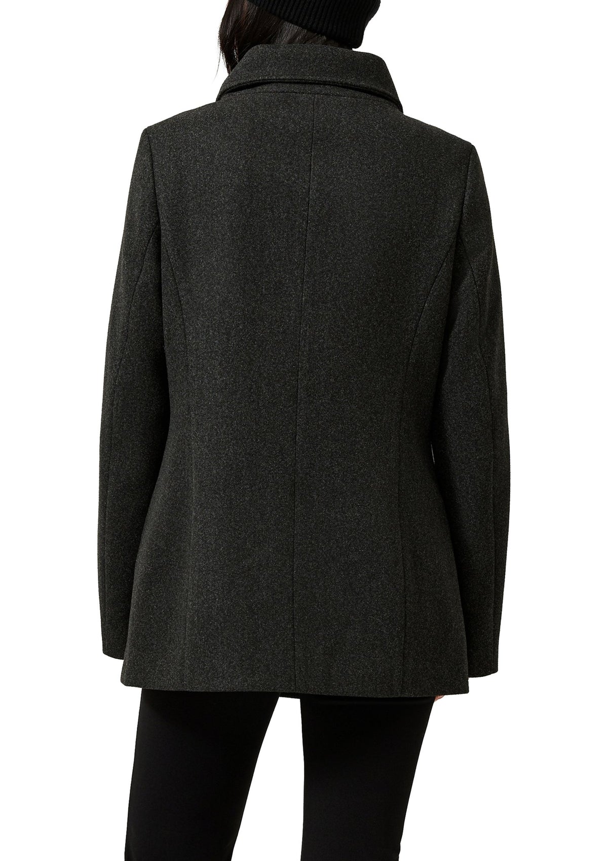 QS by S.Oliver Damen Mantel W Grey/Black