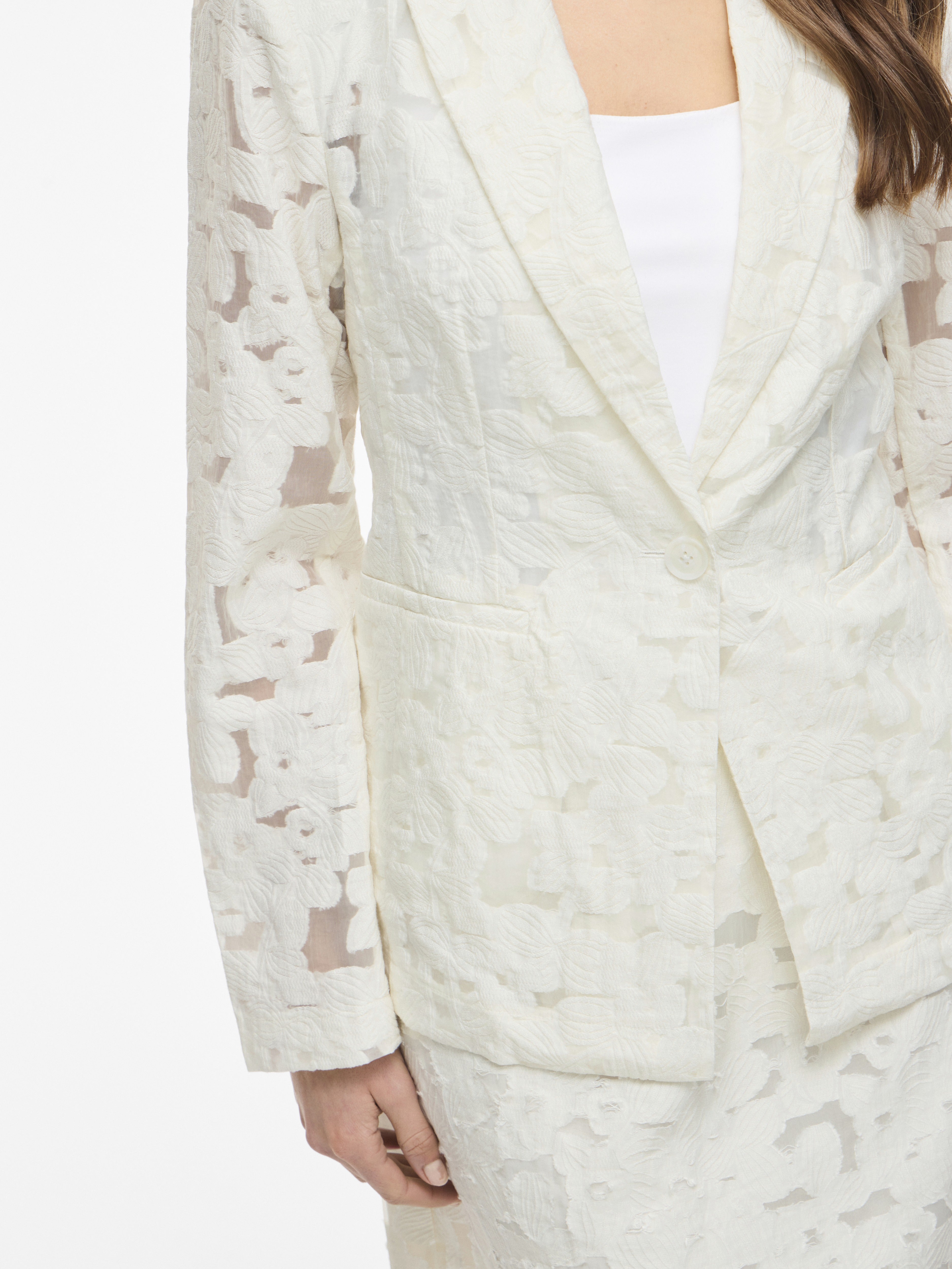Vila Damen Blazer Snow White