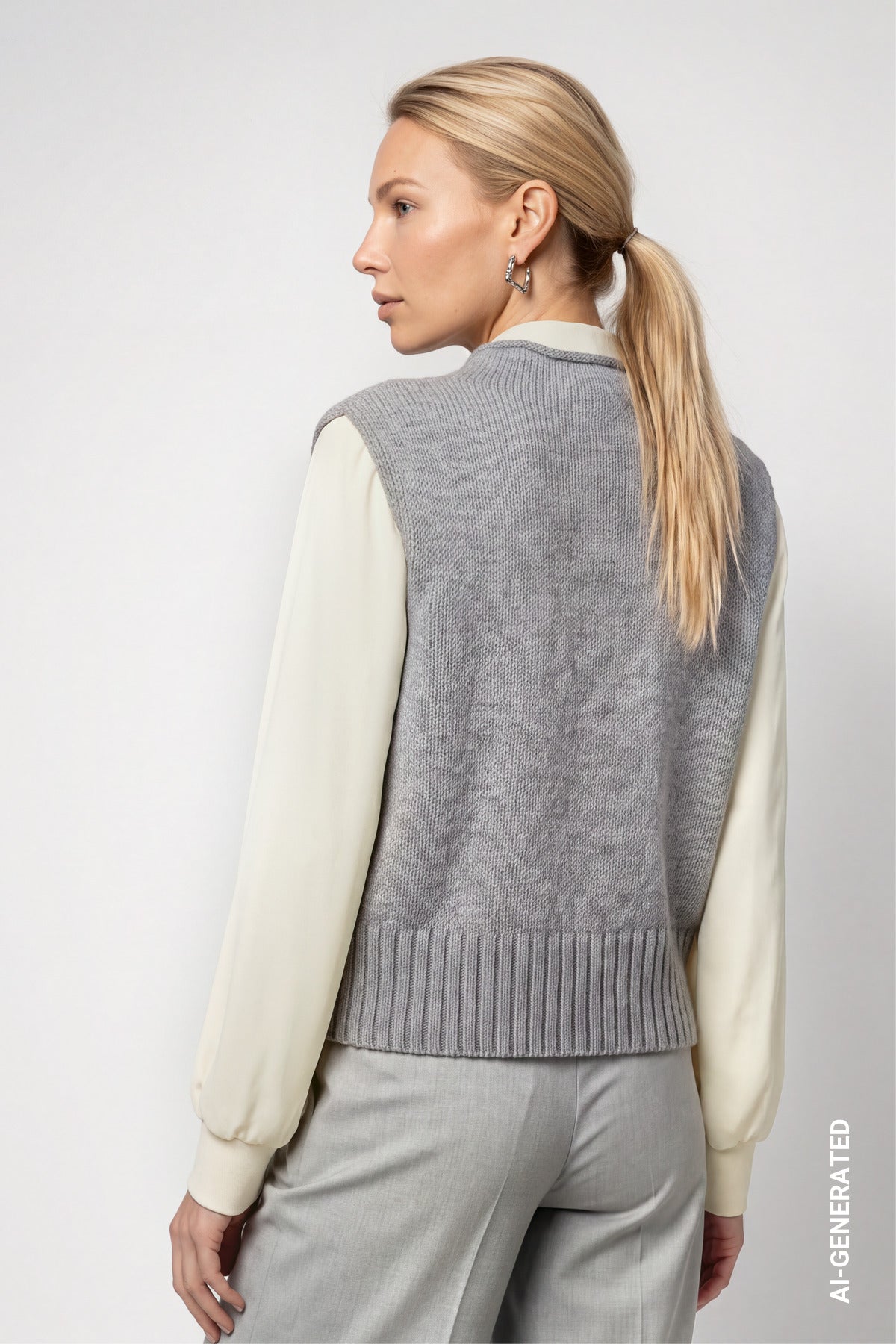 Monari Damen Pullover  Light Grey