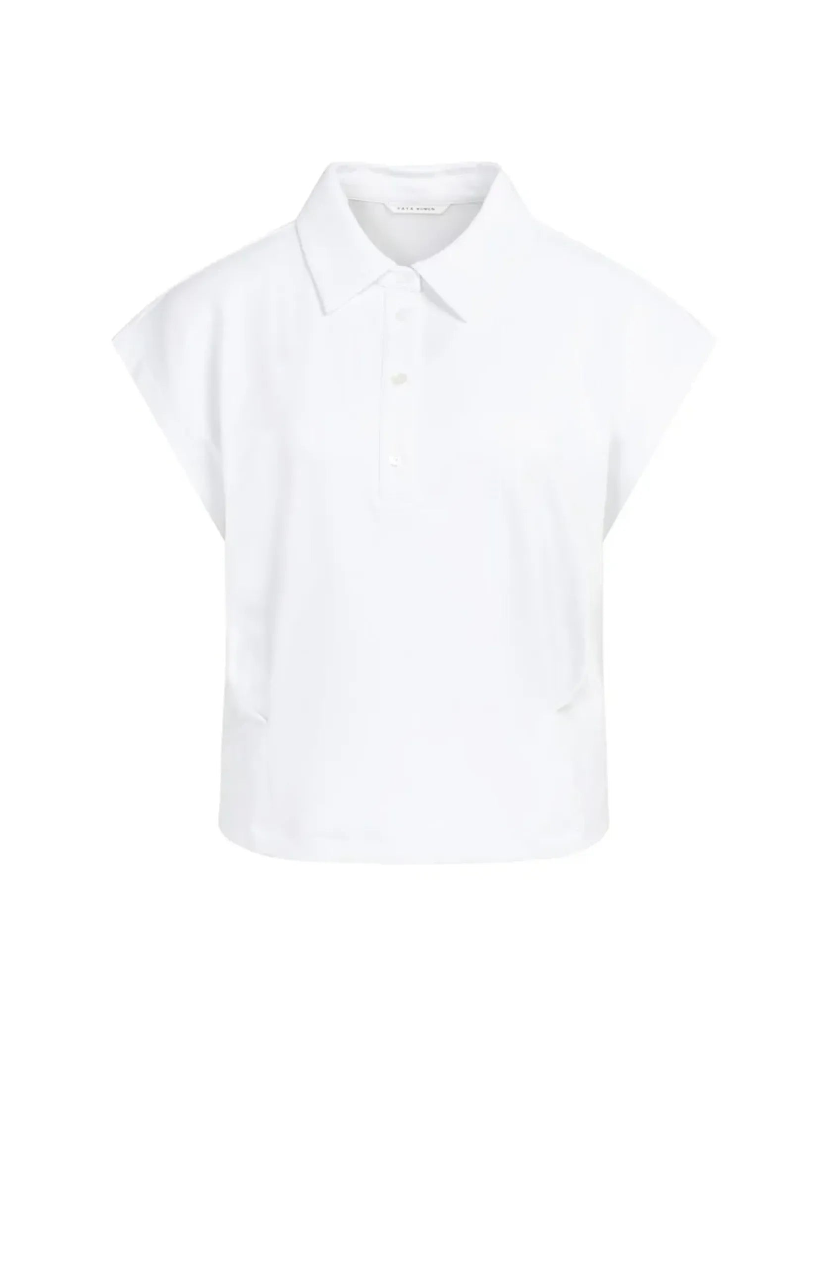 Ärmellose Jersey-Bluse mit taillierenden Nähten