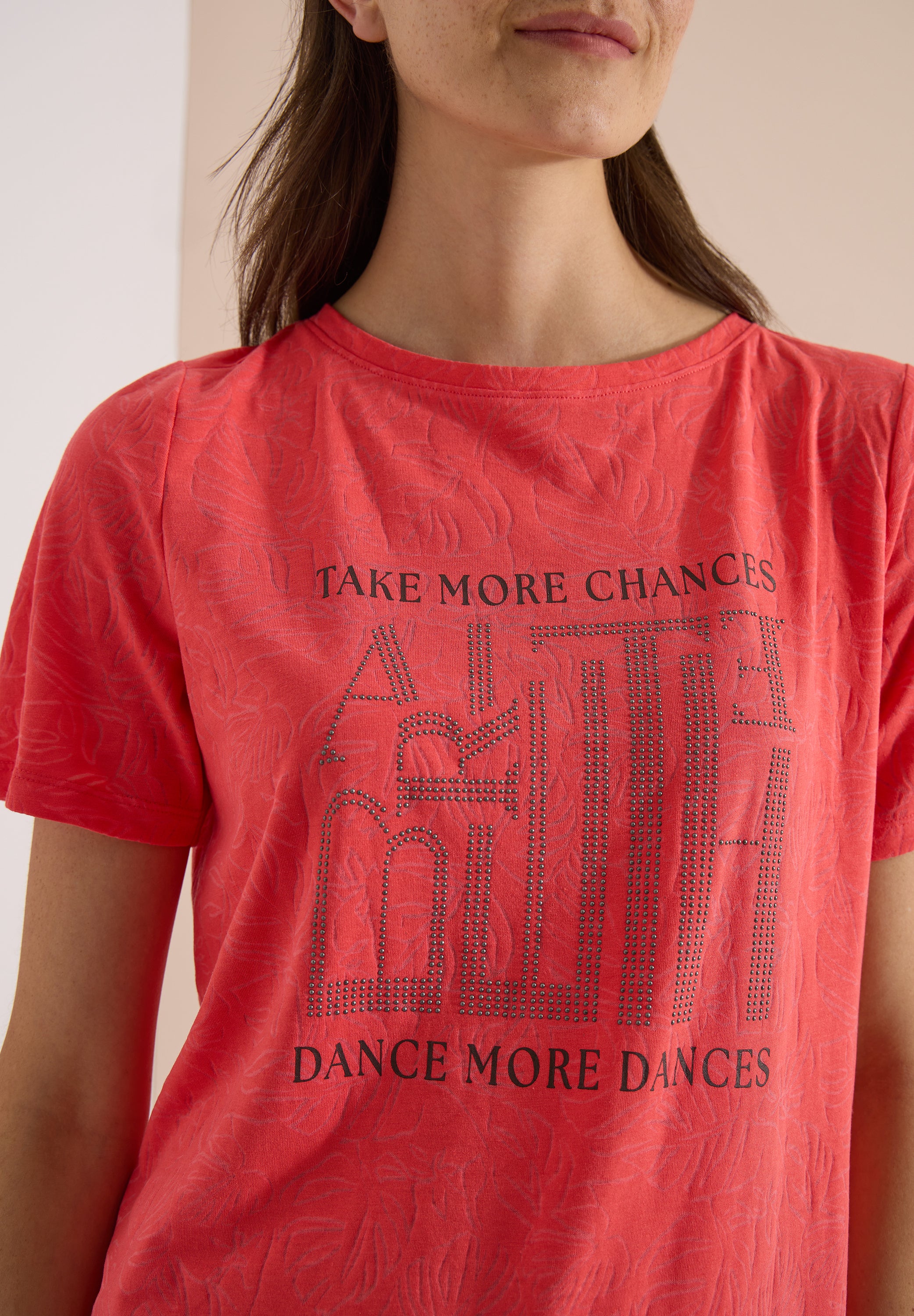 Cecil Damen T-Shirts Coral