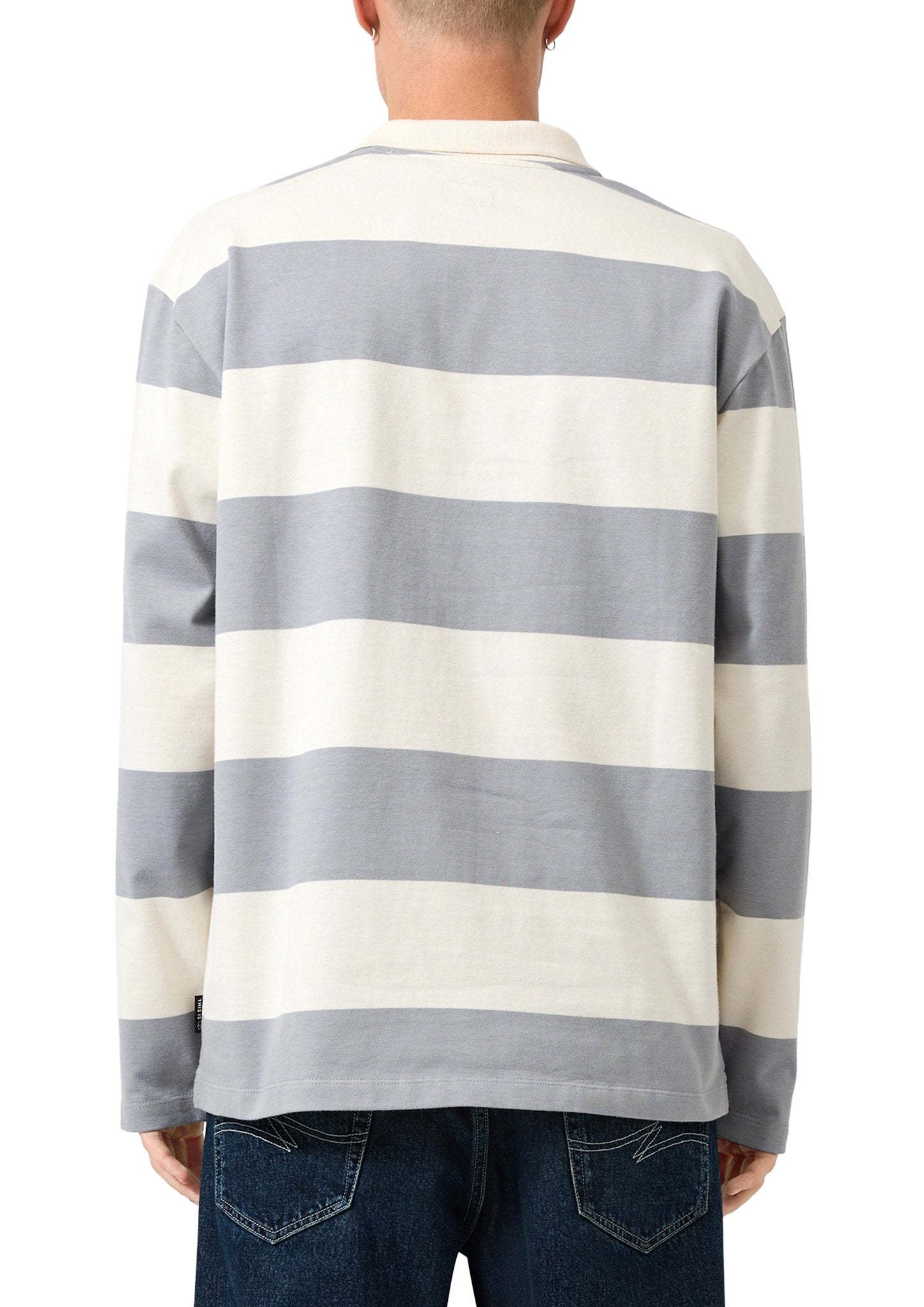 QS by S.Oliver Herren Polo-Shirts G Grey/Black