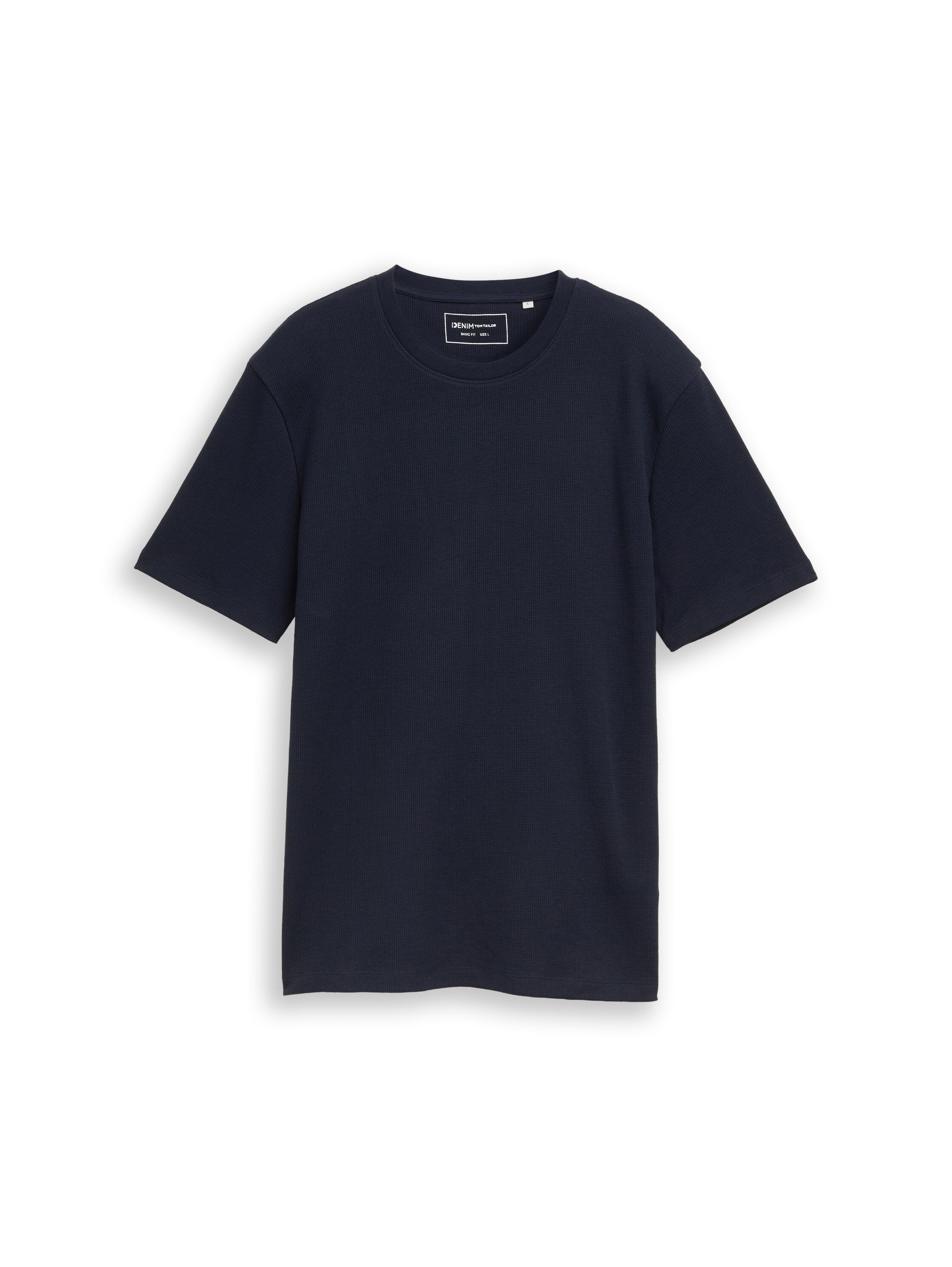 Tom Tailor denim Herren T-Shirts kurz Sky Captain Blu