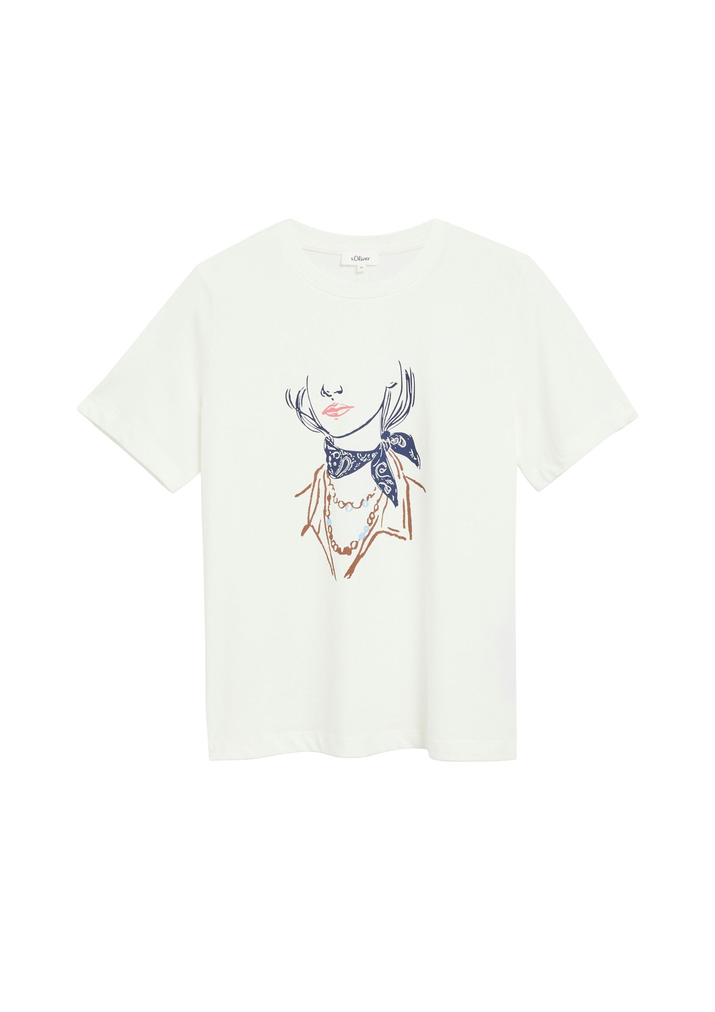 S. Oliver red Damen T-Shirts White