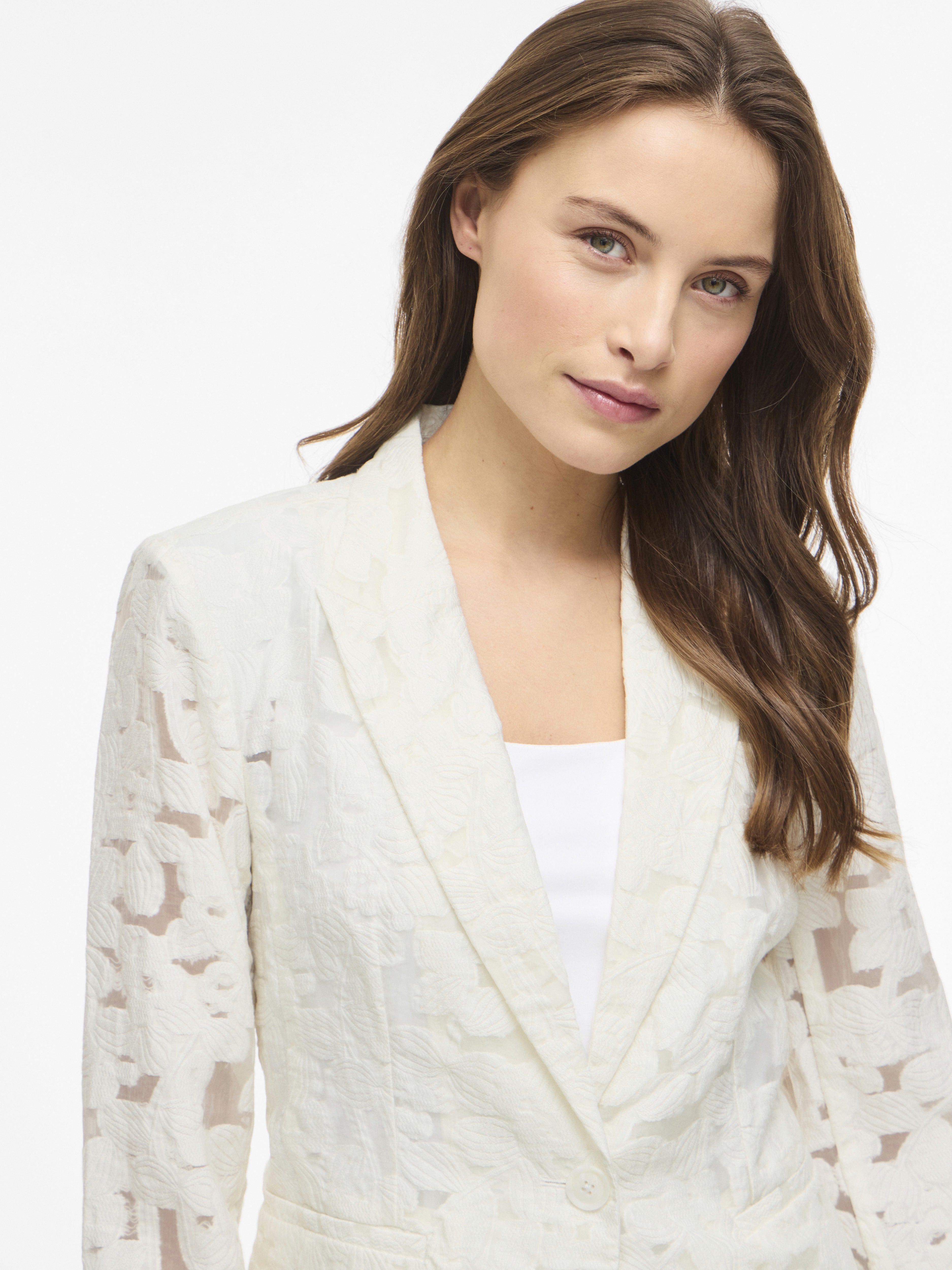 Vila Damen Blazer Snow White
