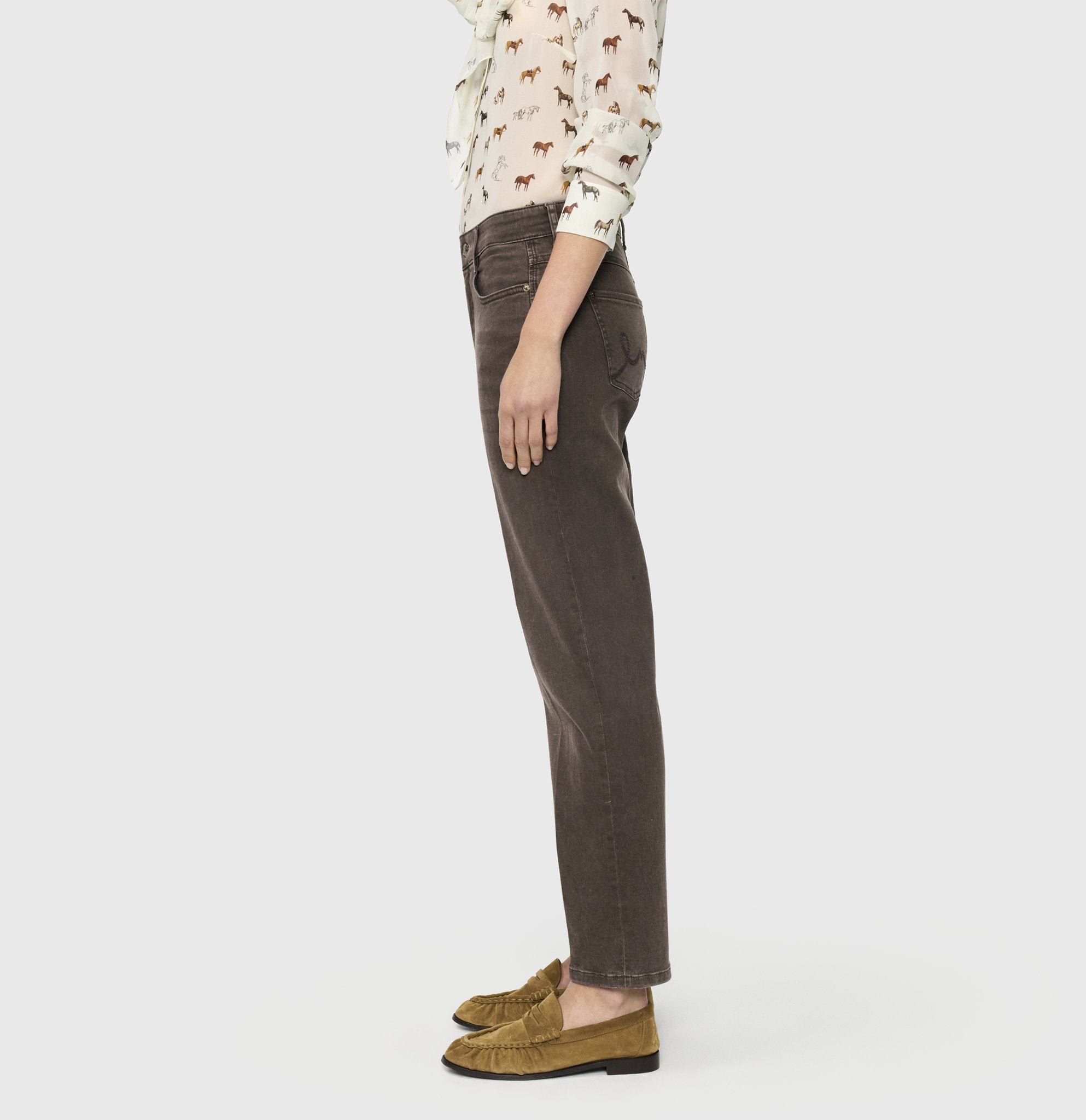 Mac Damen Jeans Brown Stone Was
