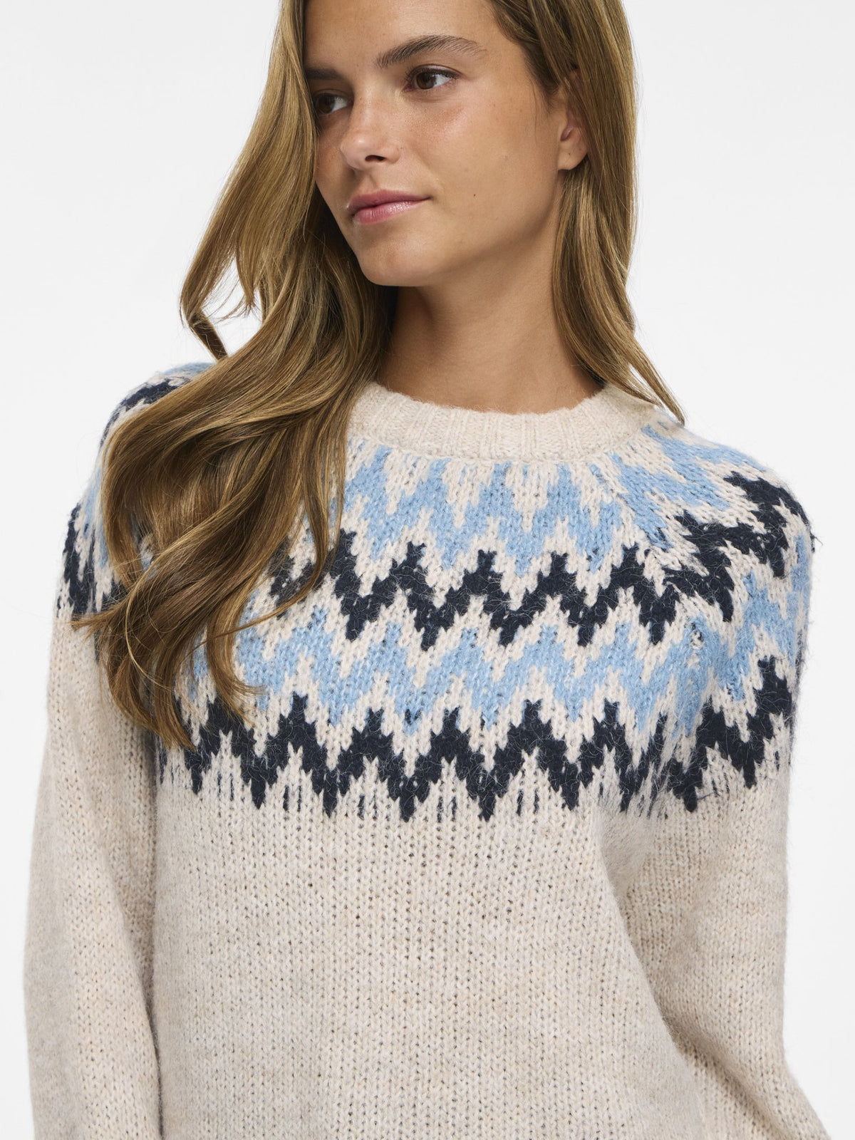 Vila Damen Pullover Super Light Nat