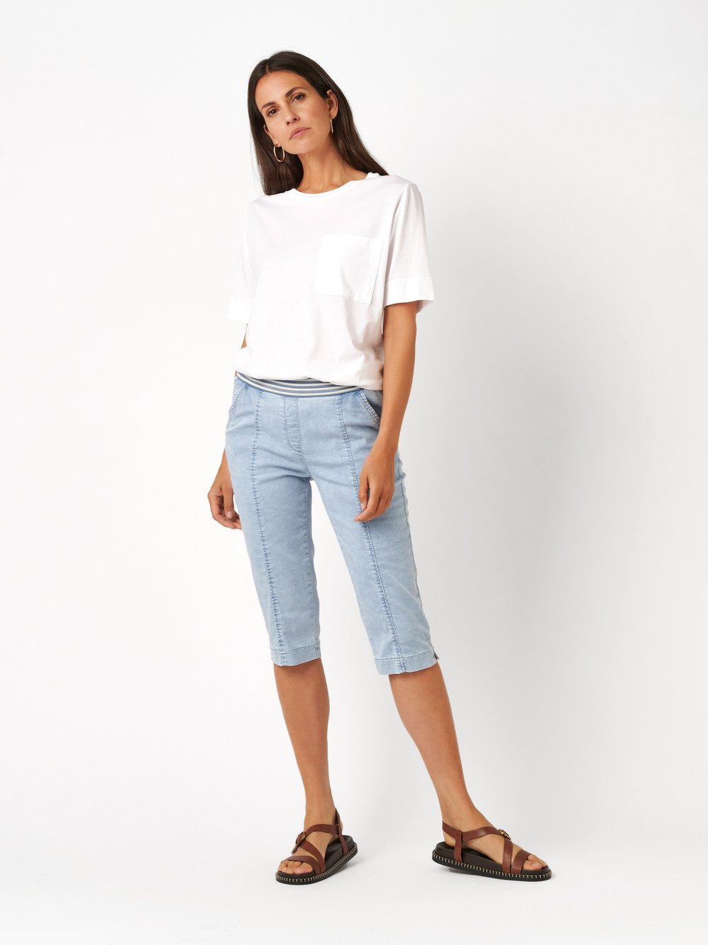 Toni Dress Damen Hosen Summer Blue