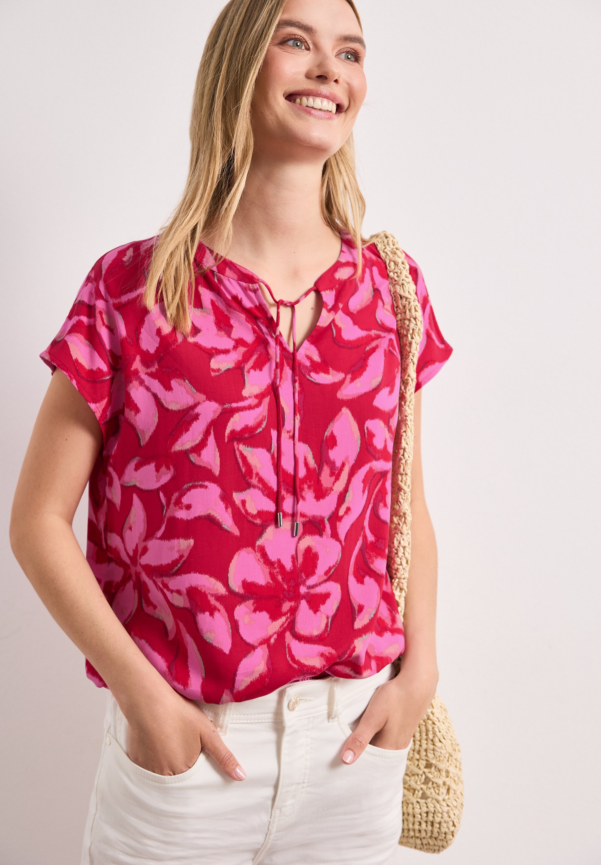 Street One Damen Blusen Salsa Red