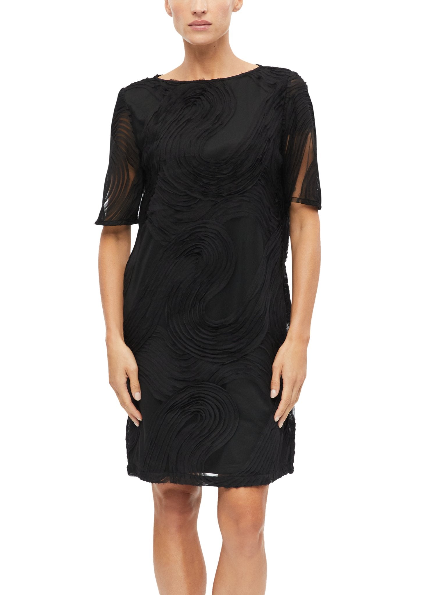 S. Oliver black Damen Kleider  Grey/Black