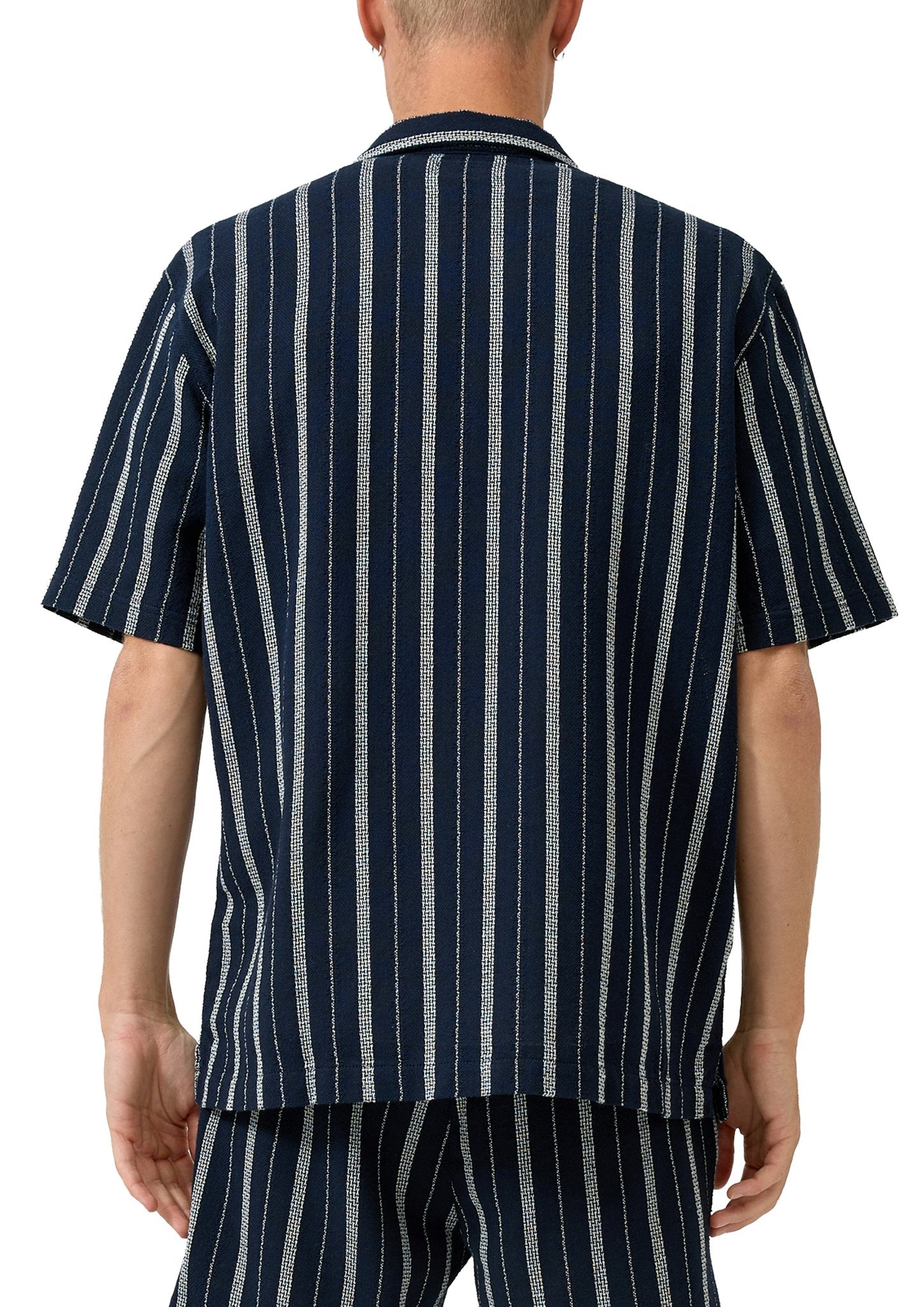 QS by S.Oliver Herren Hemden kurz Blue