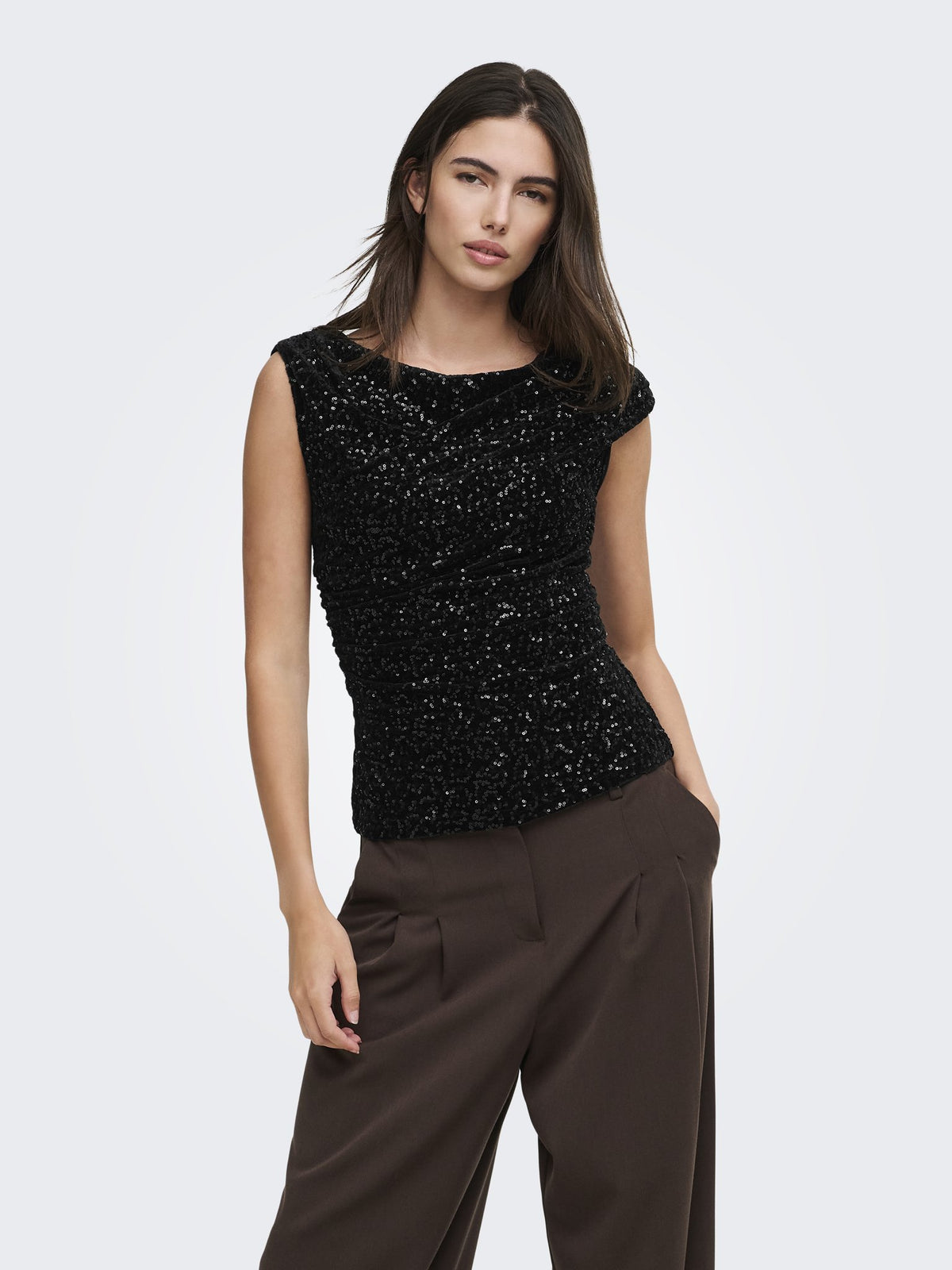 Only Damen Tops Black/Black Seq