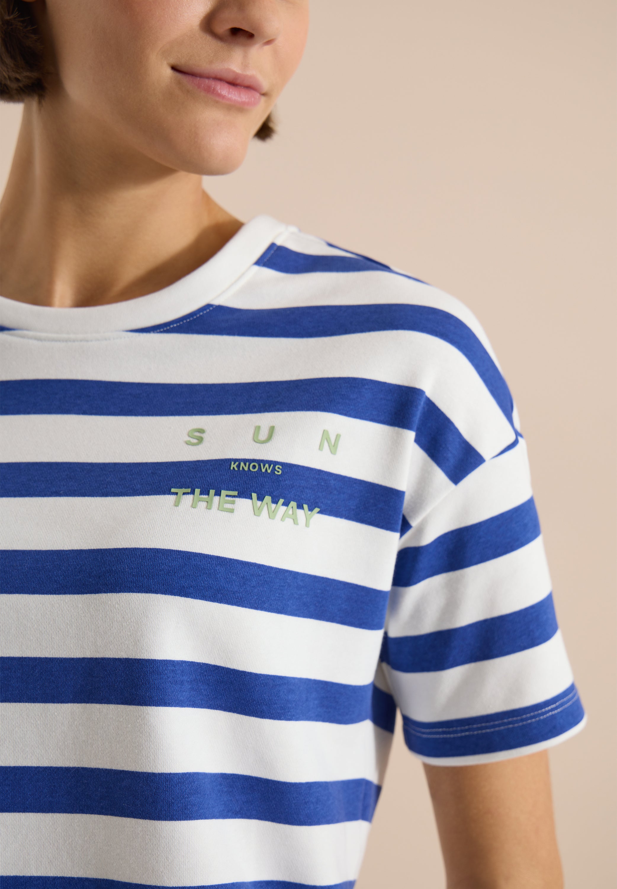 Cecil Damen T-Shirts  Deep Rive