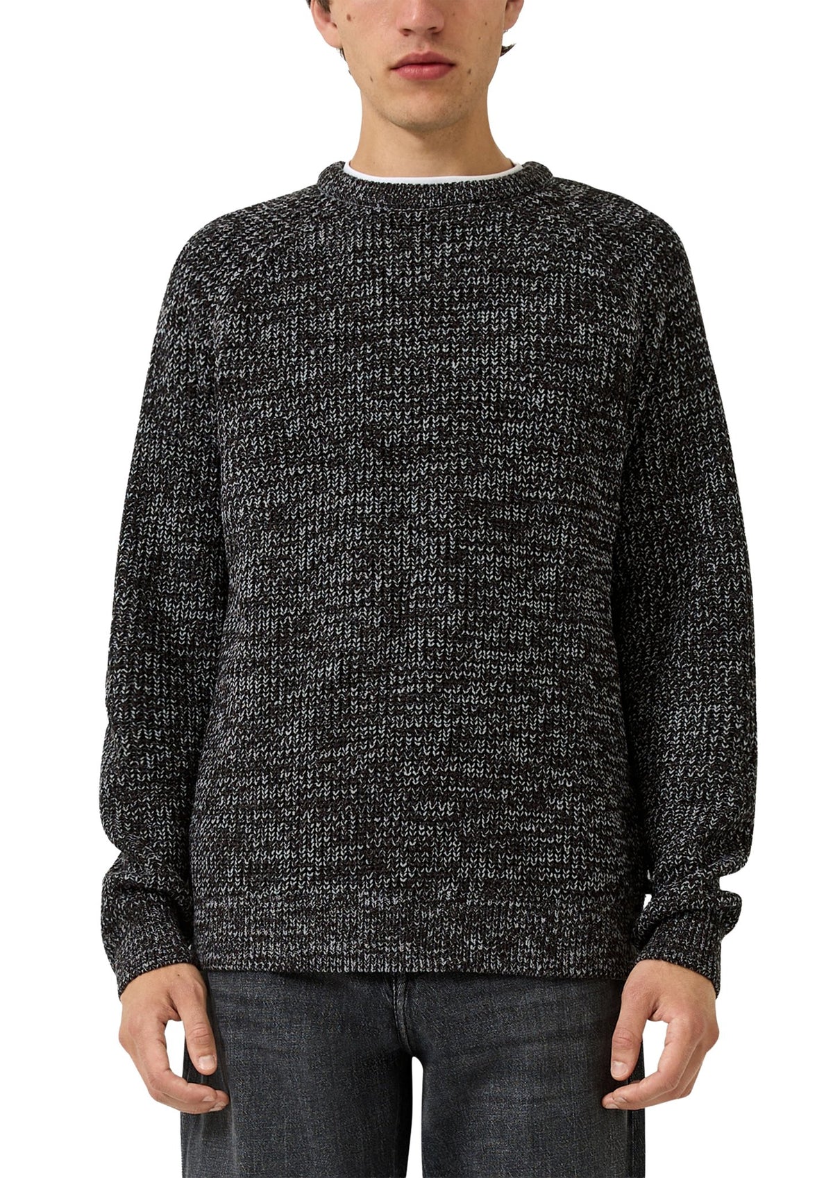QS by S.Oliver Herren Pullover W Grey/Black