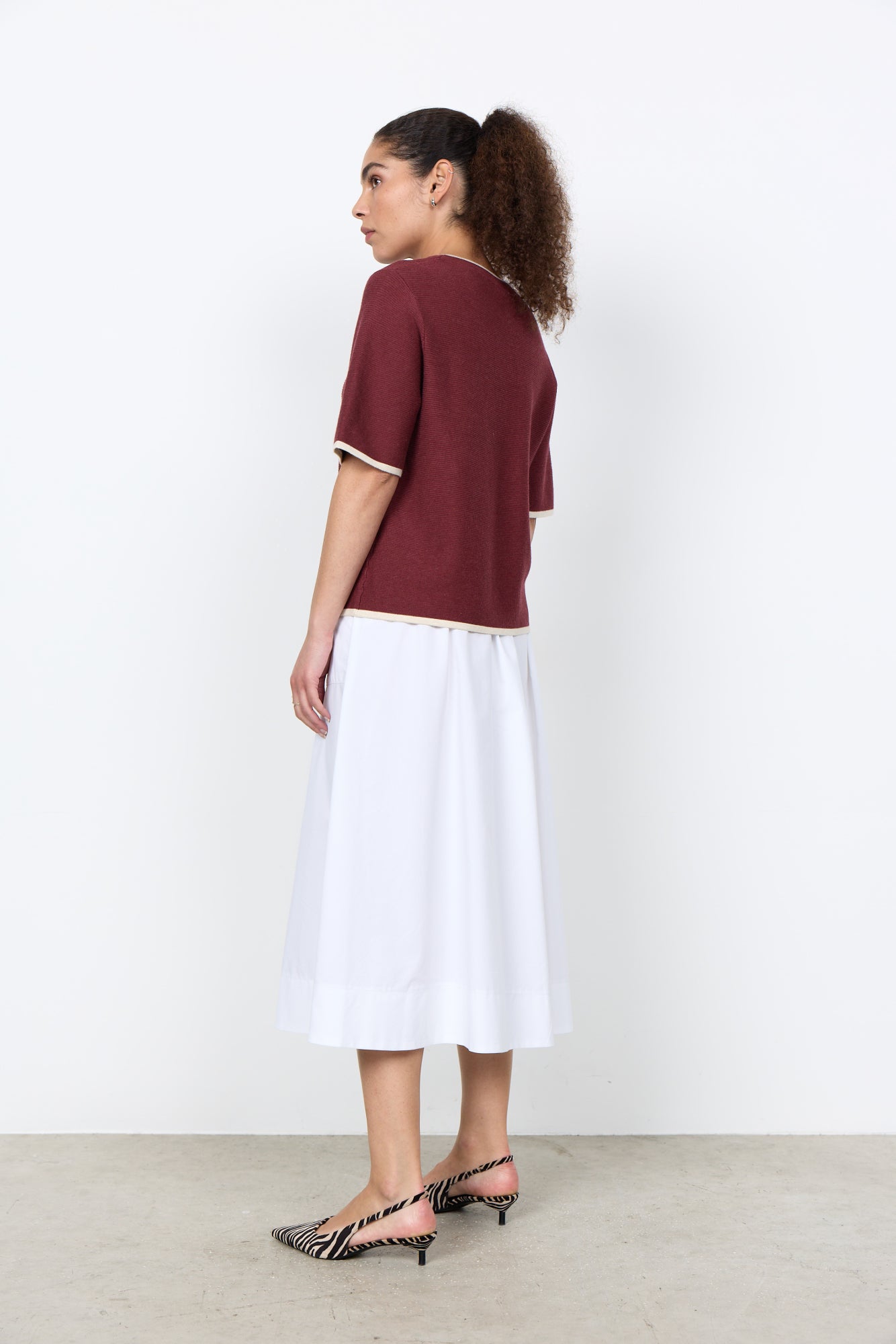 Soya Concept Damen Pullover Oxblood Red Mel