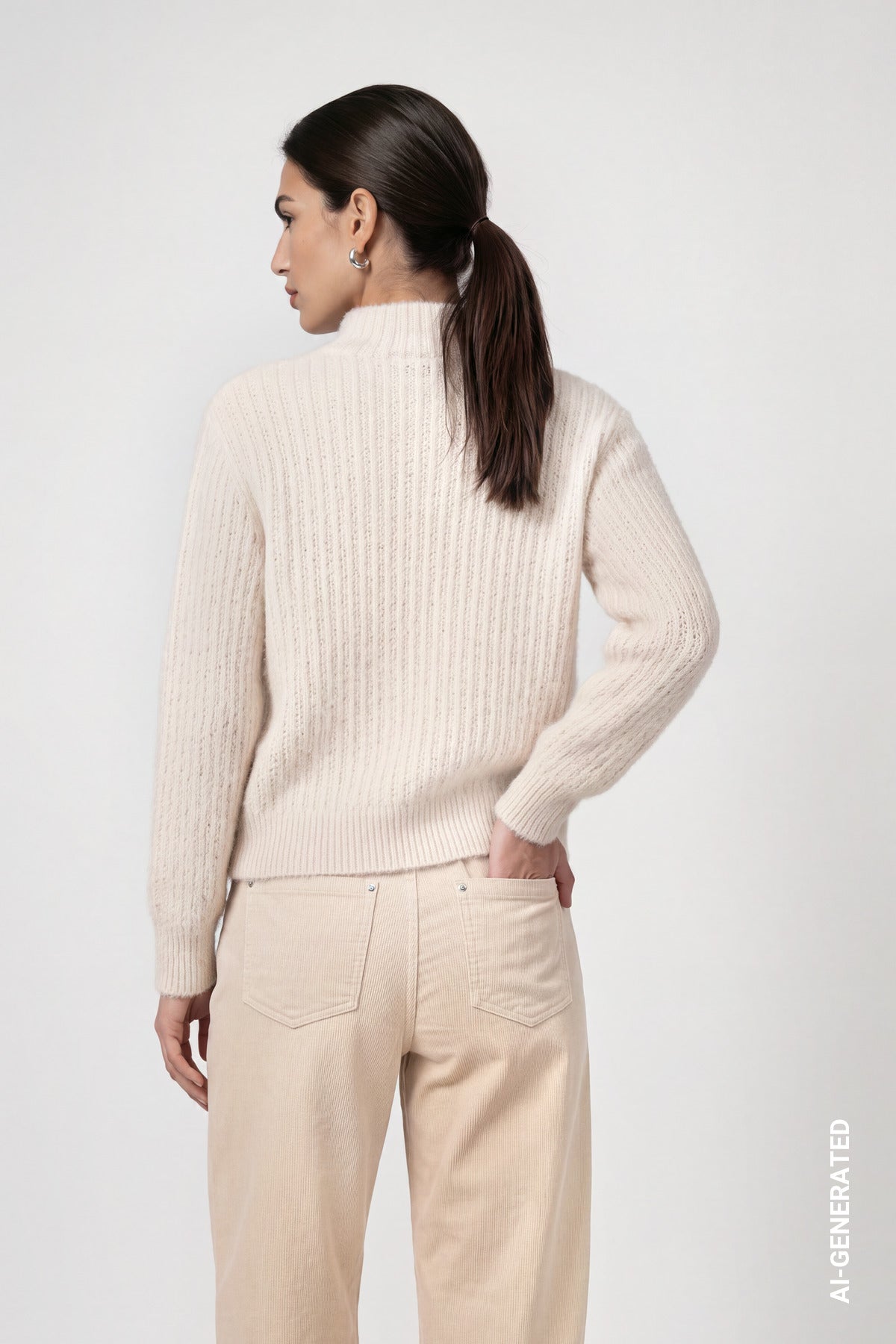 Monari Damen Pullover Crème Brulé