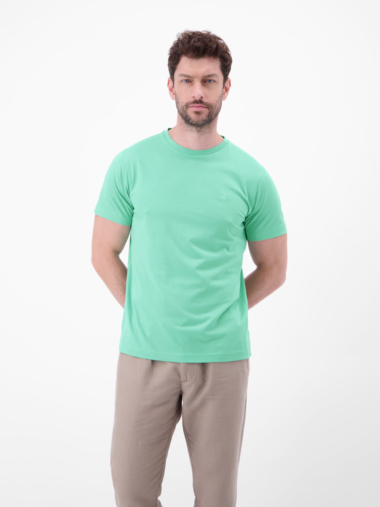 Lerros Herren T-Shirts kurz Mint Water