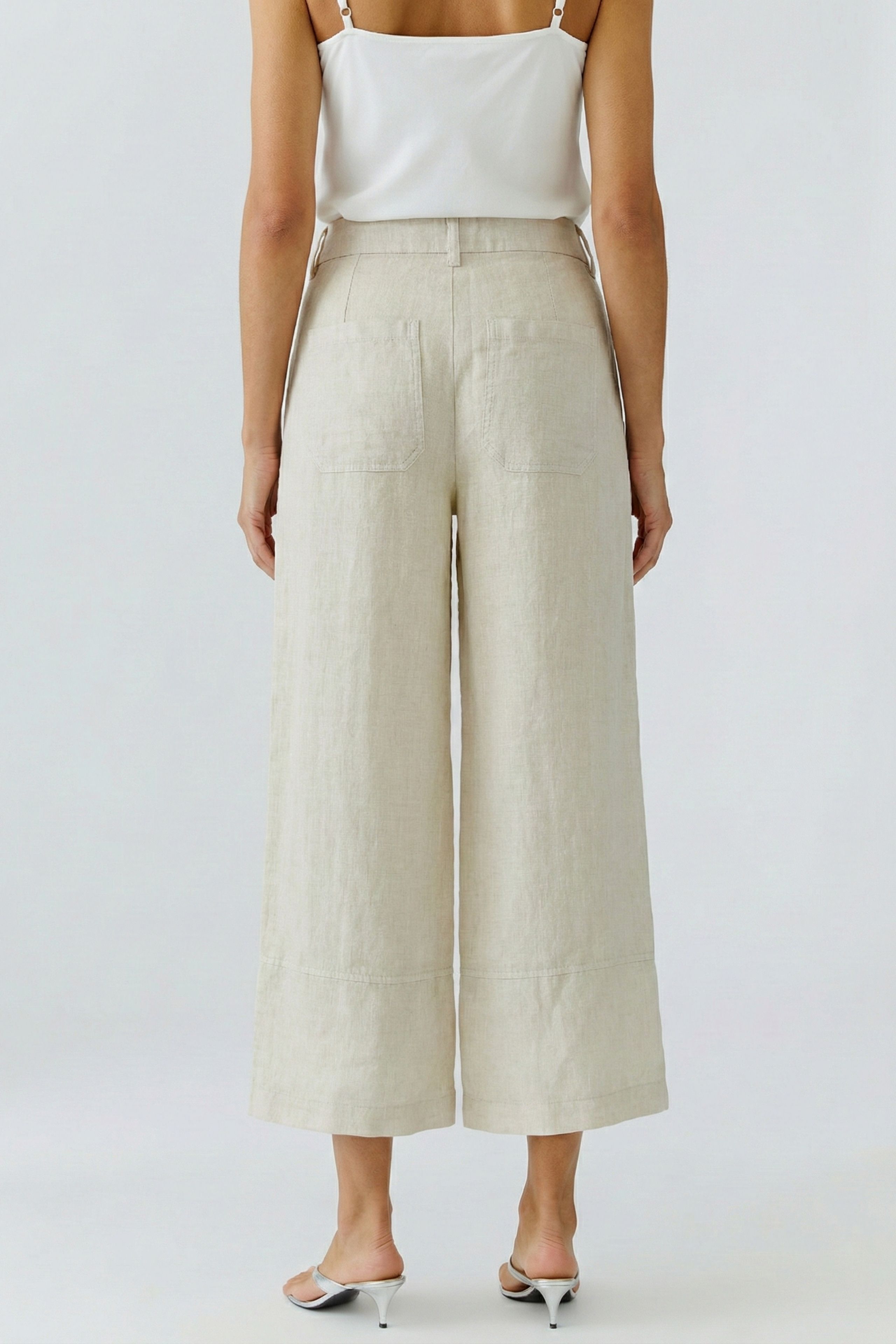 Oui Damen Jeans Biscuit