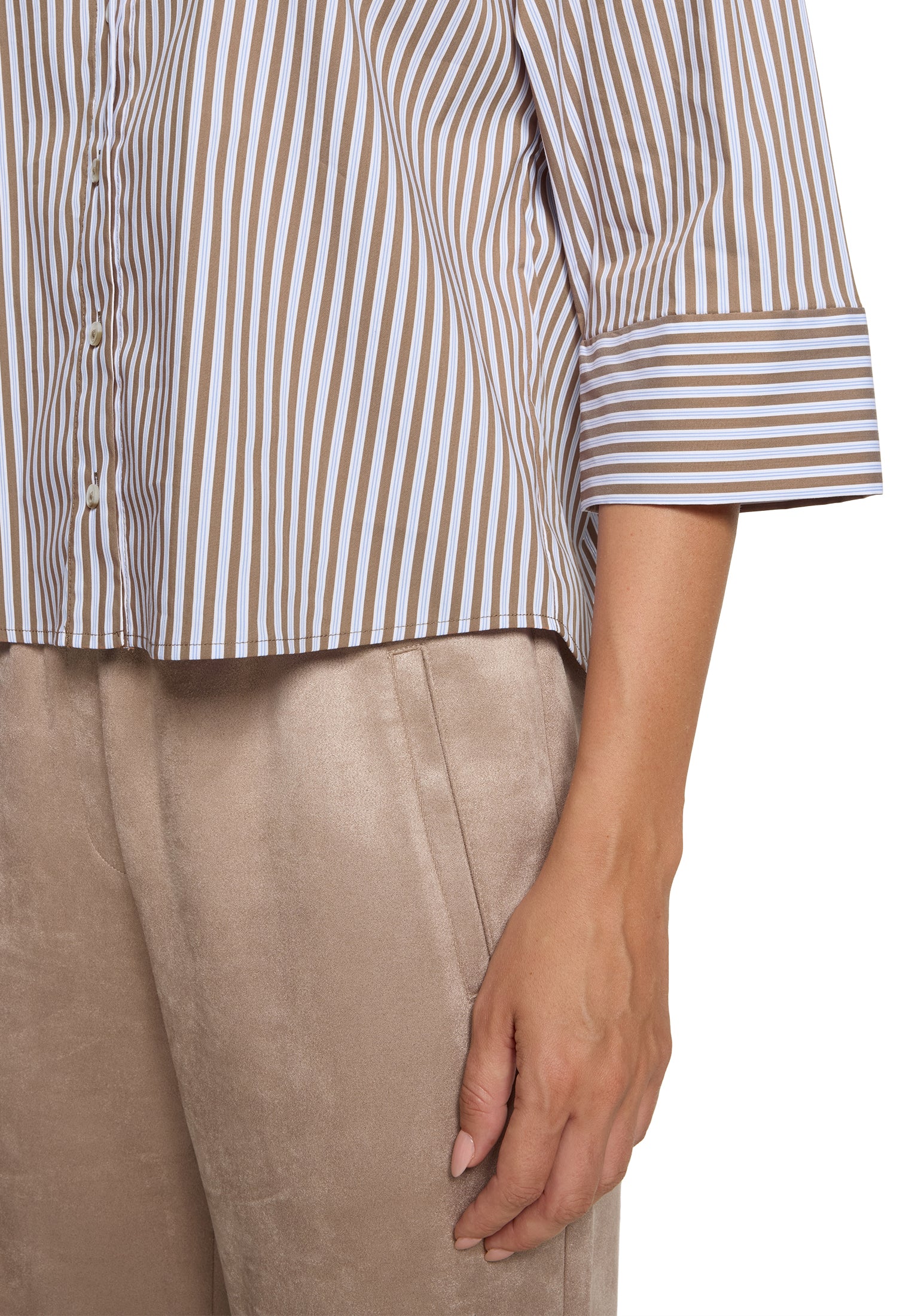 Betty & Co Damen Blusen Brown/Blue