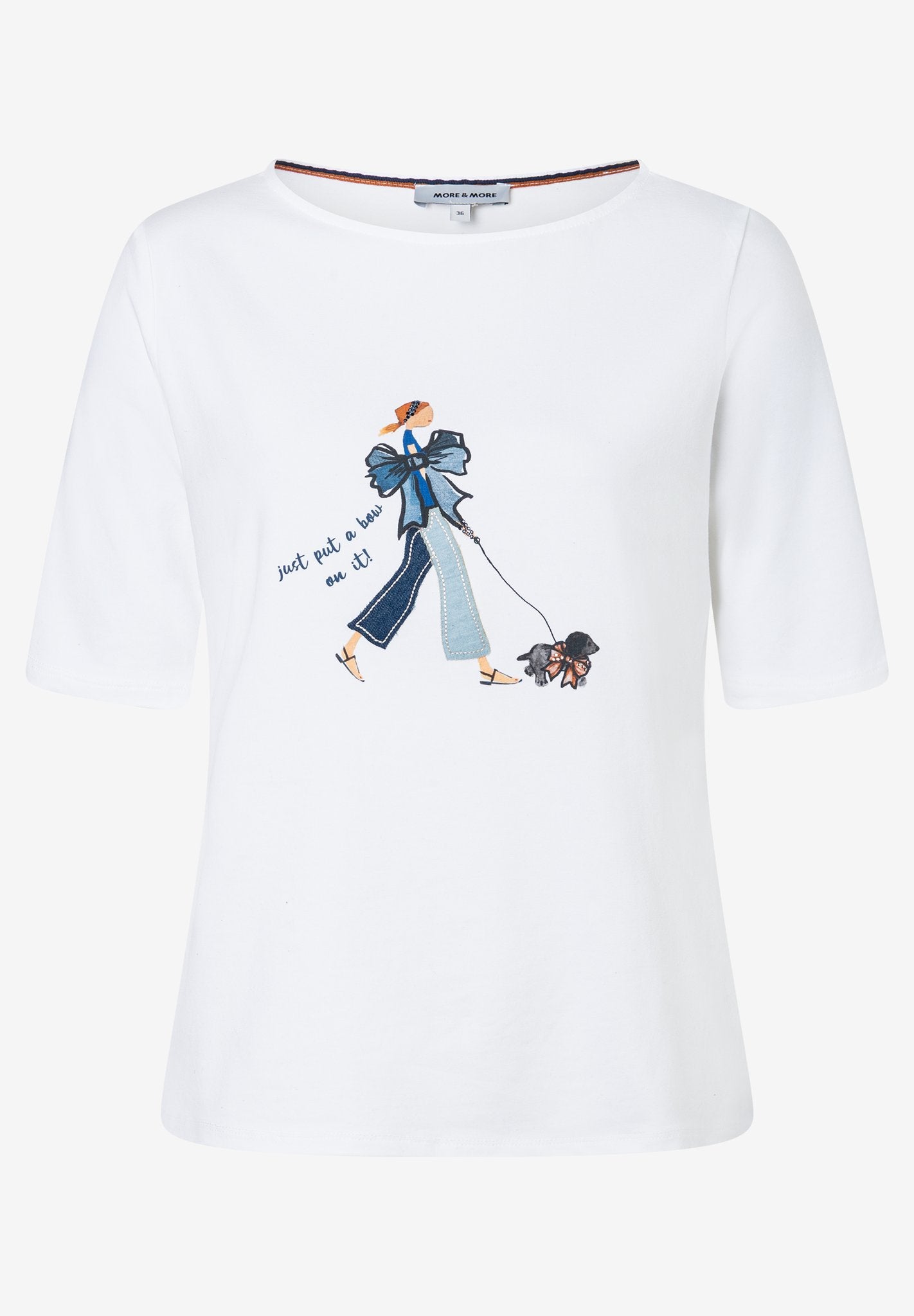 More & More Damen T-Shirts  White
