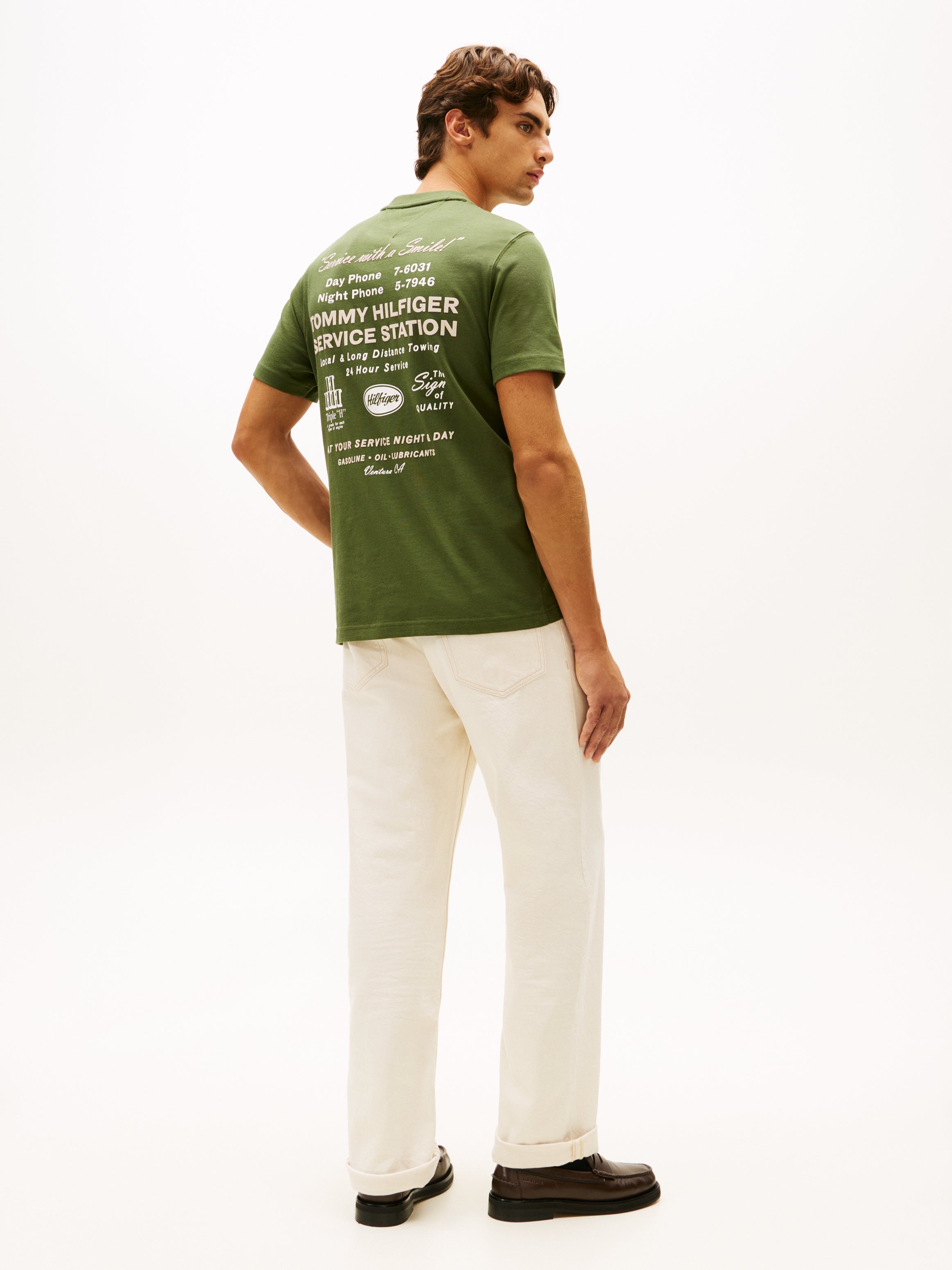 Tommy Hilfiger Herren T-Shirts kurz L Green