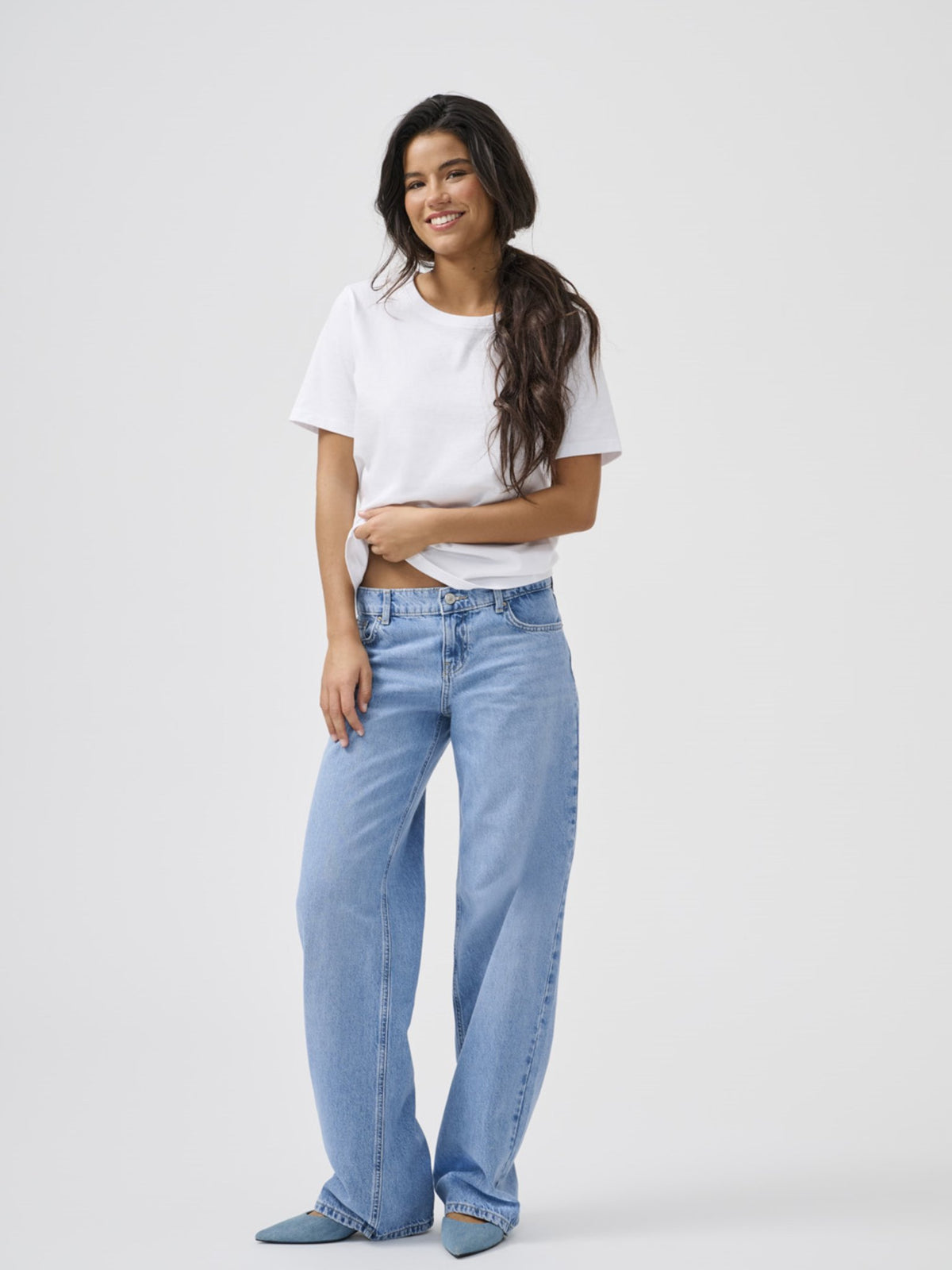 Only Damen Jeans Light Medium Bl