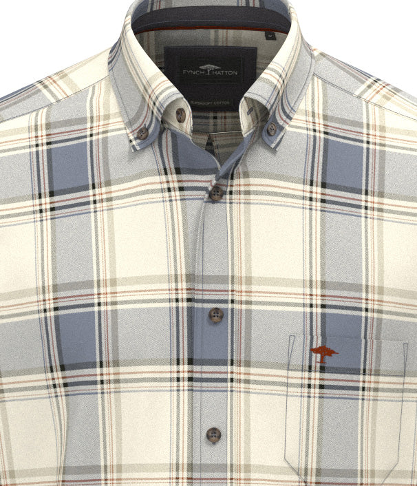 Fynch-Hatton Herren Hemden Air Blue