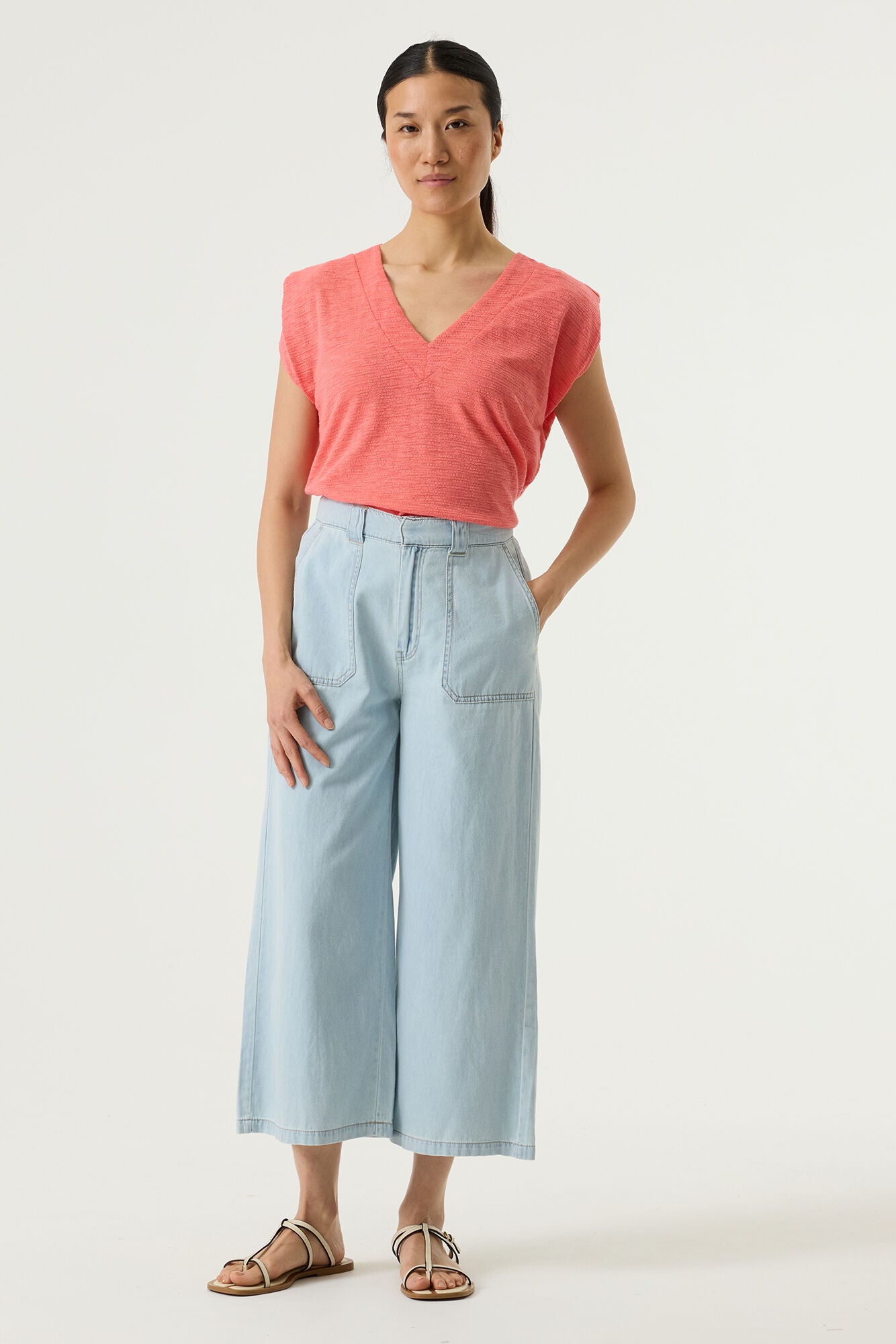 Garcia Damen T-Shirts Coral Crush