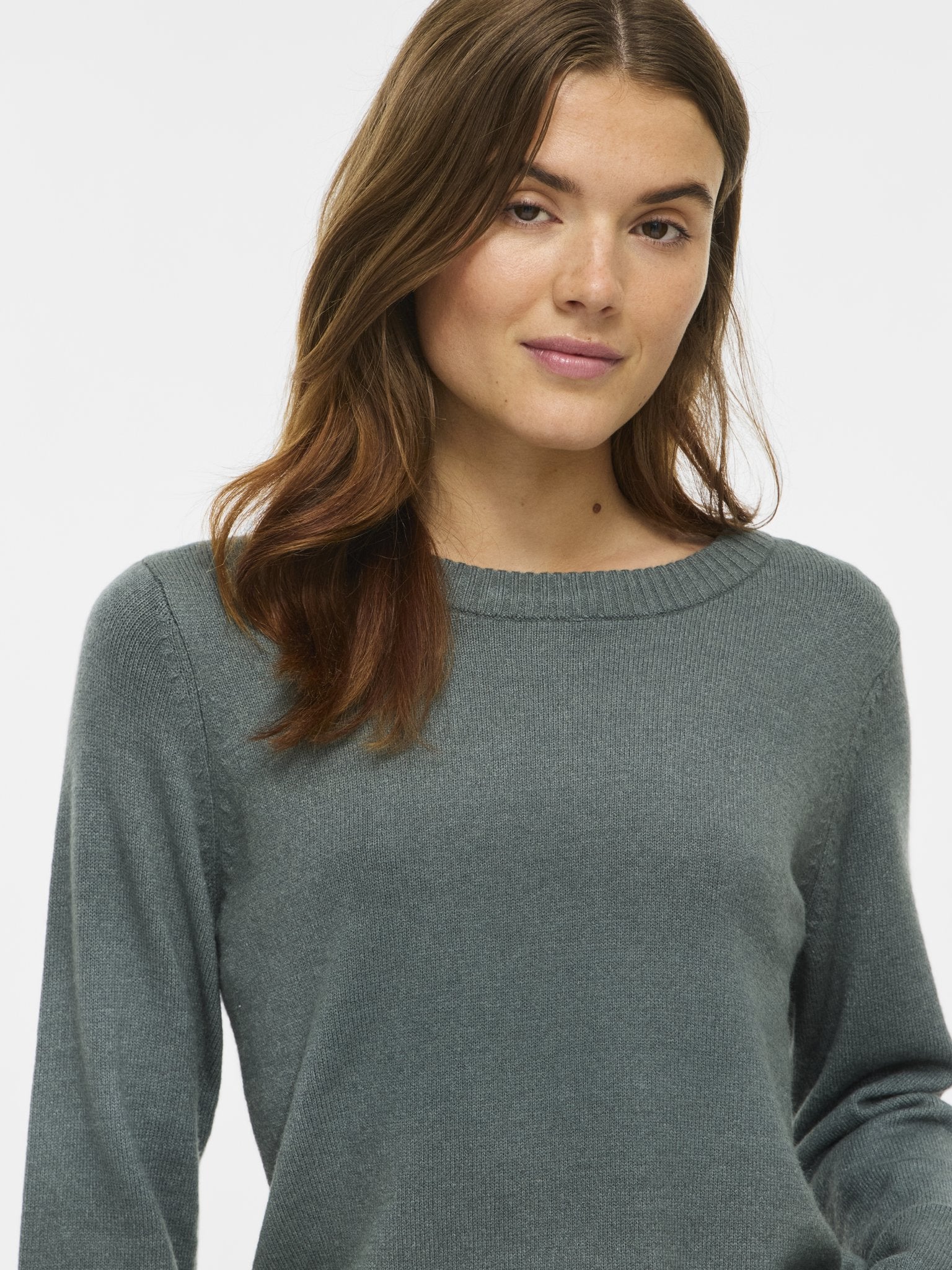 Vila Damen Pullover Balsam Green/Da