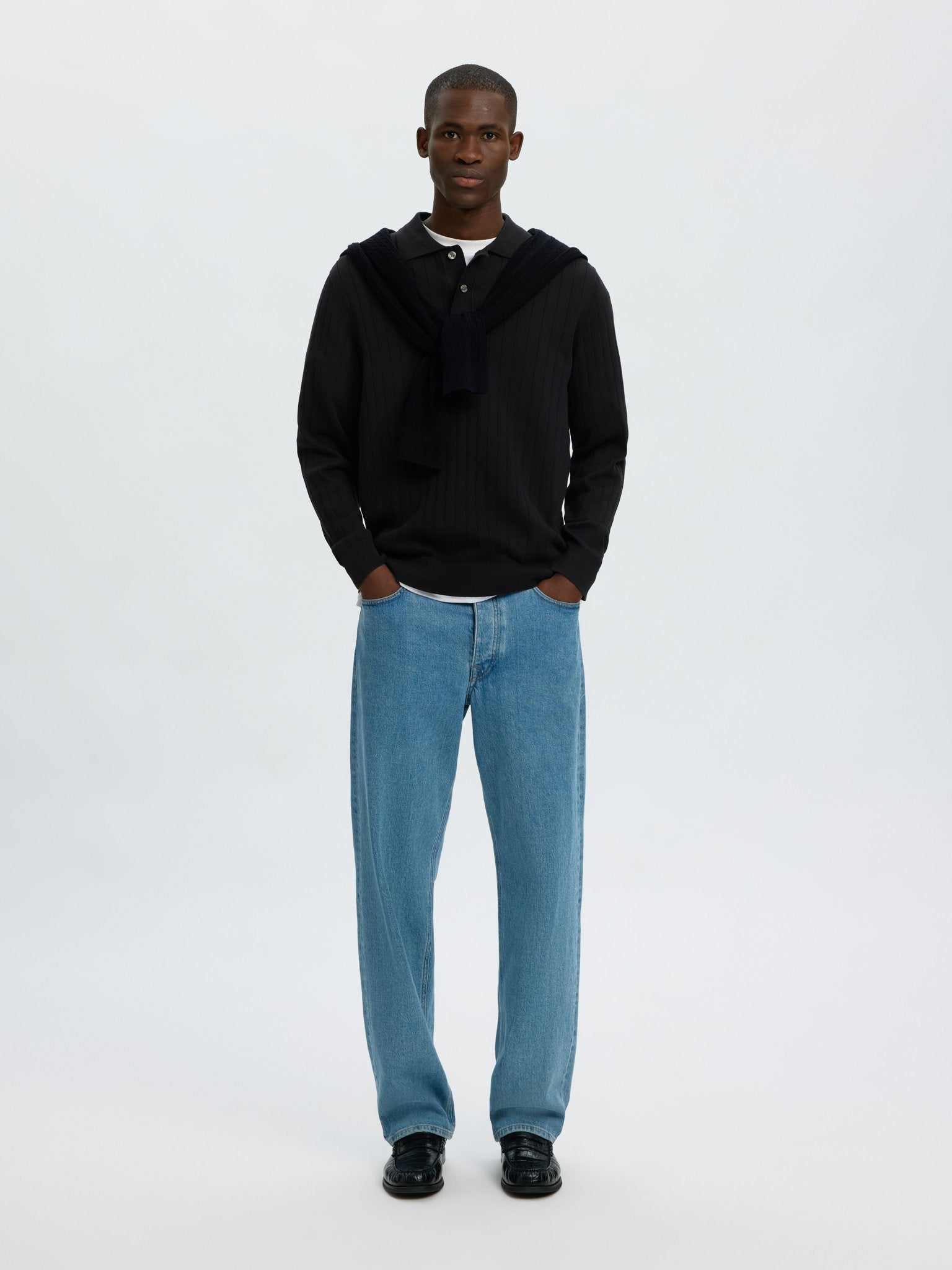 Selected homme Herren Pullover Black