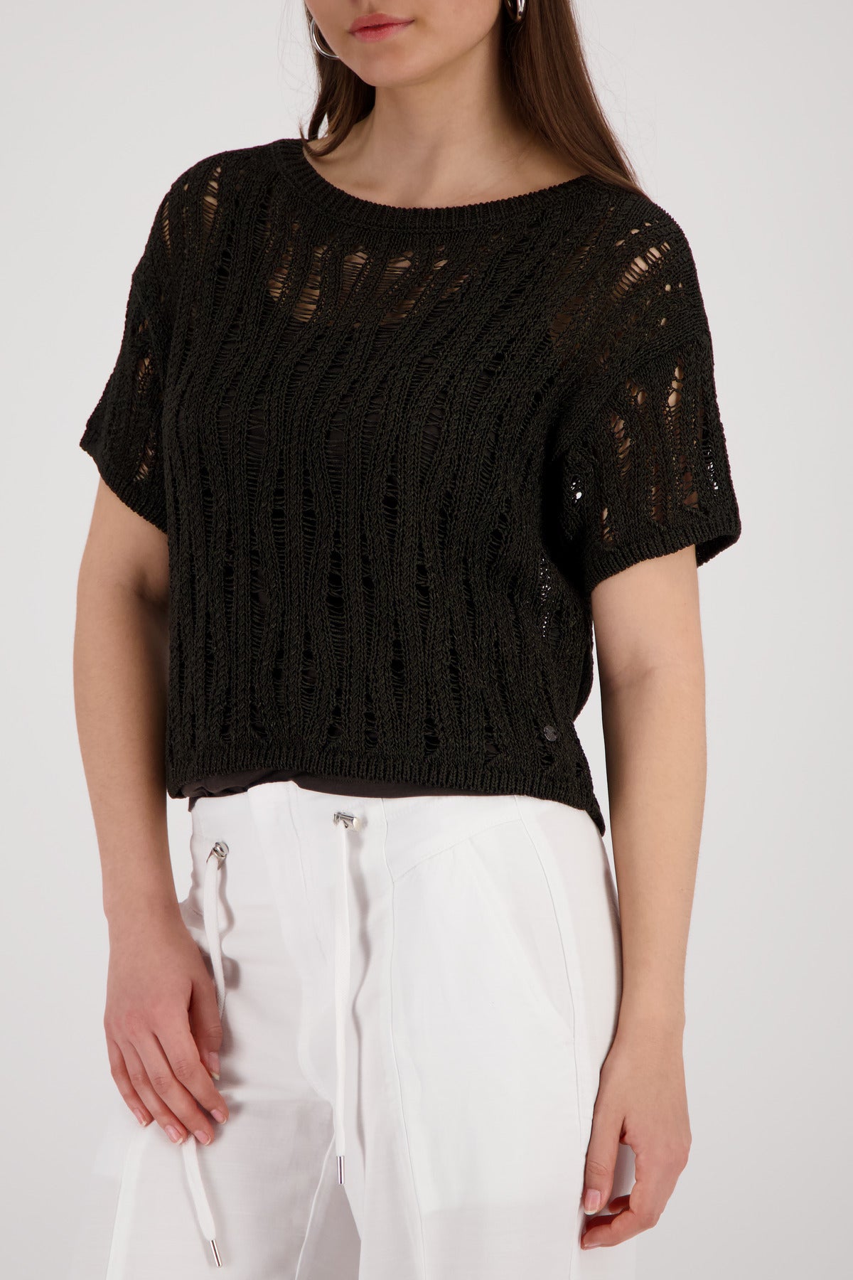 Monari Damen Pullover Coffee