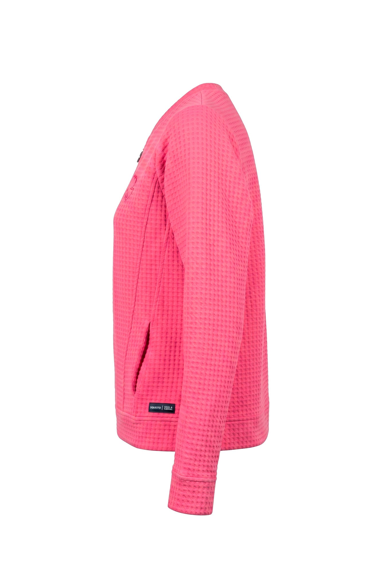 Soquesto Damen Sweatjacken Dunkelrosa
