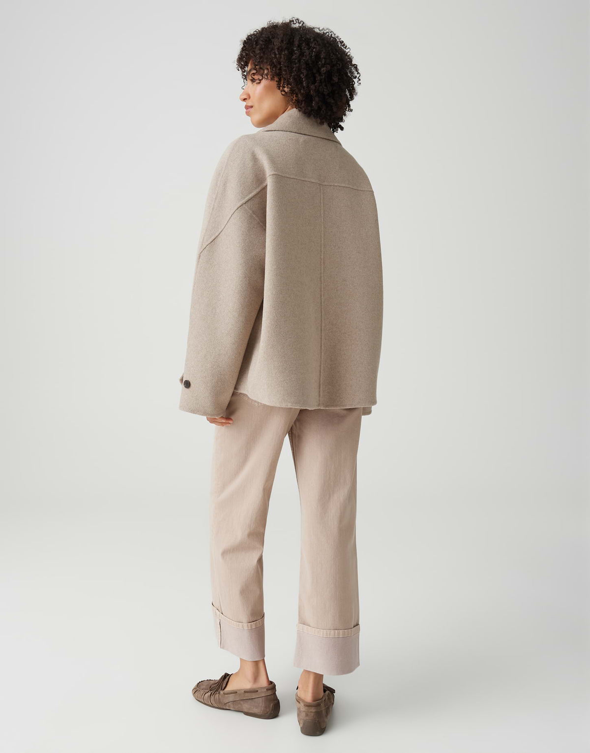 Opus Damen Jacken Dusty Beige