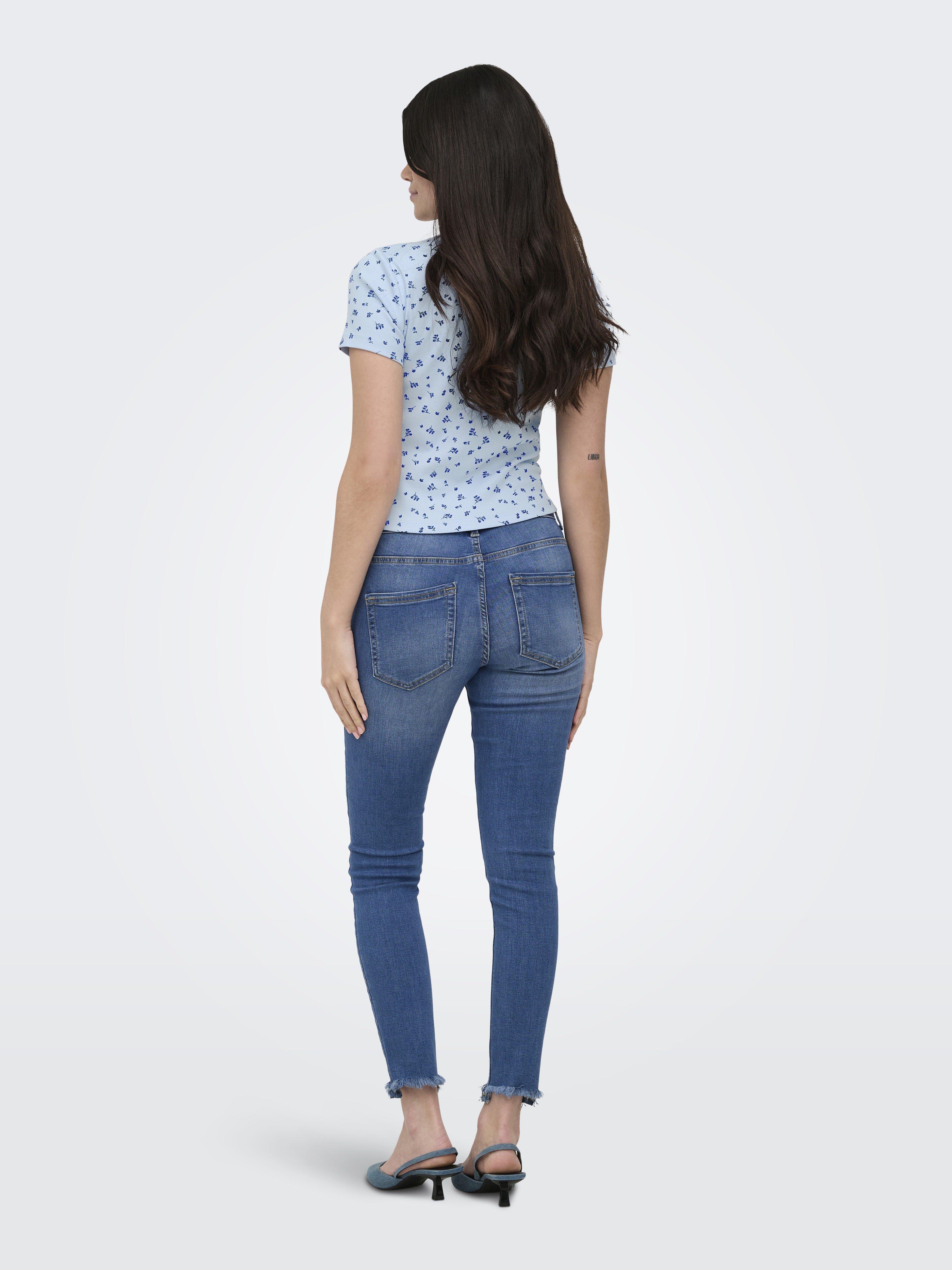 only Damen T-Shirts Cashmere Blue/B