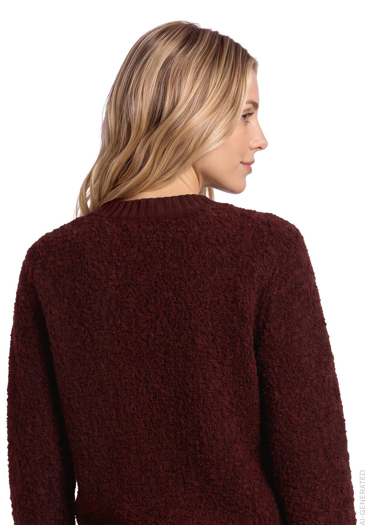 Betty & Co Damen Pullover Dark Red Melang