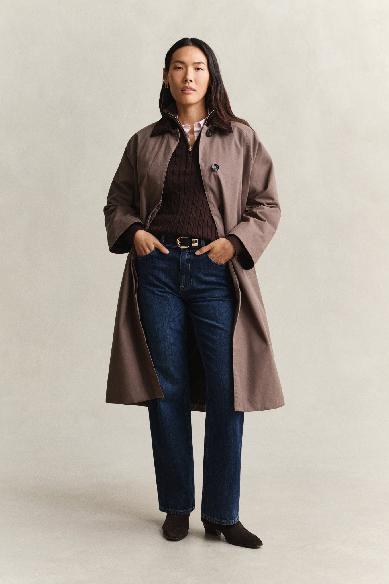 Gant Damen Sweatshirts Deep Brown