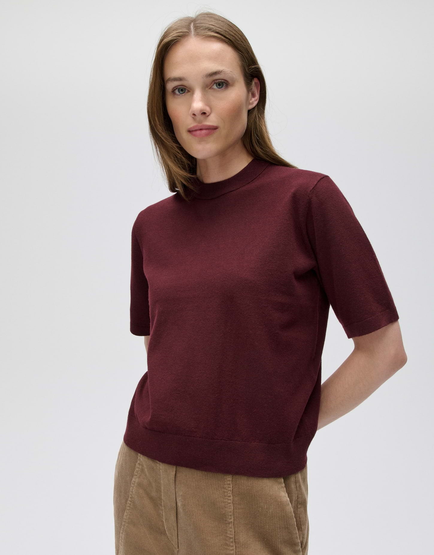 Opus Damen Pullover Cherry Jam